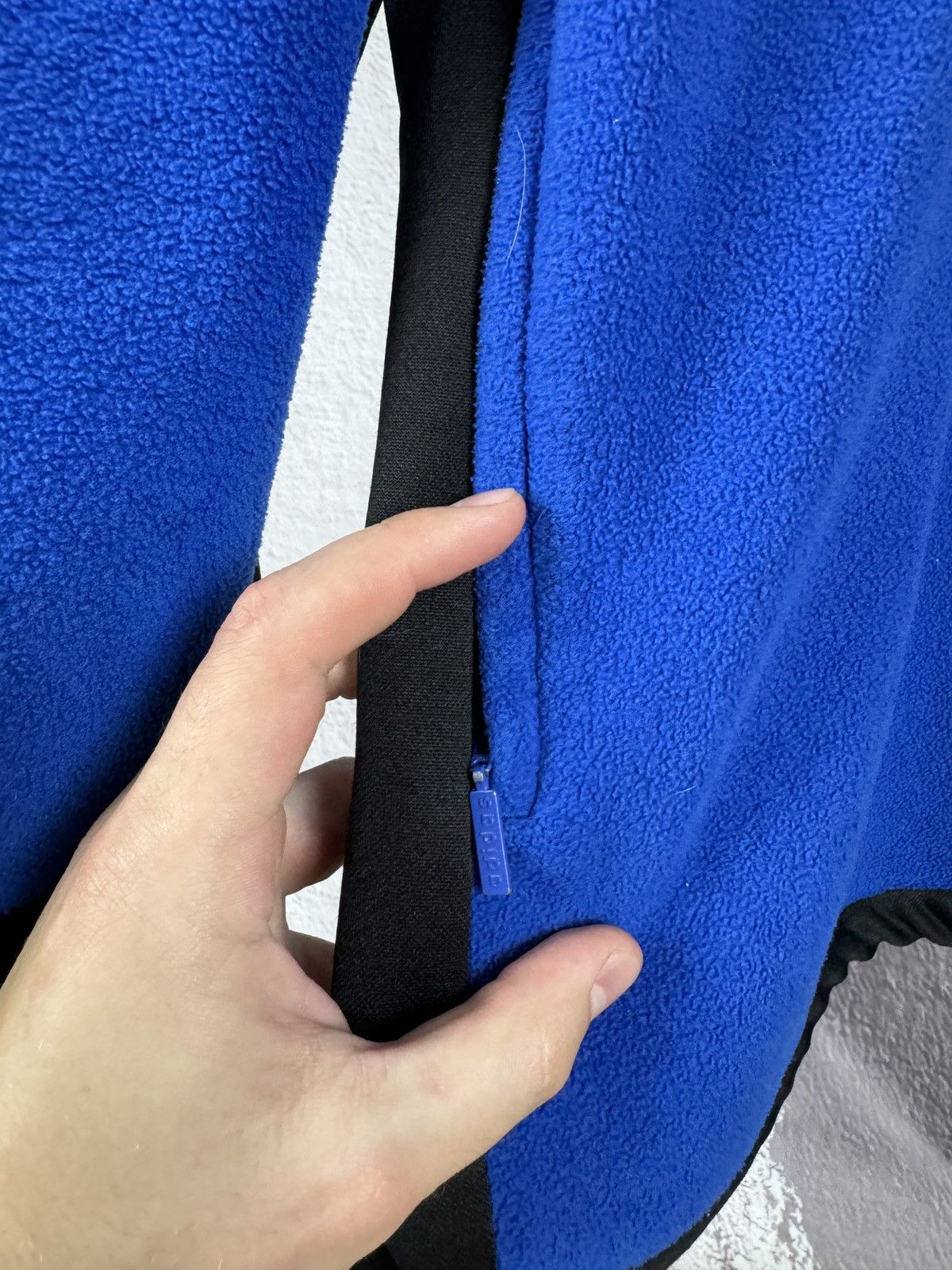 Adidas Adidas vintage 90s blue fleece pullover 1/4 zip sweater logo Size US L / EU 52-54 / 3 - 10 Thumbnail