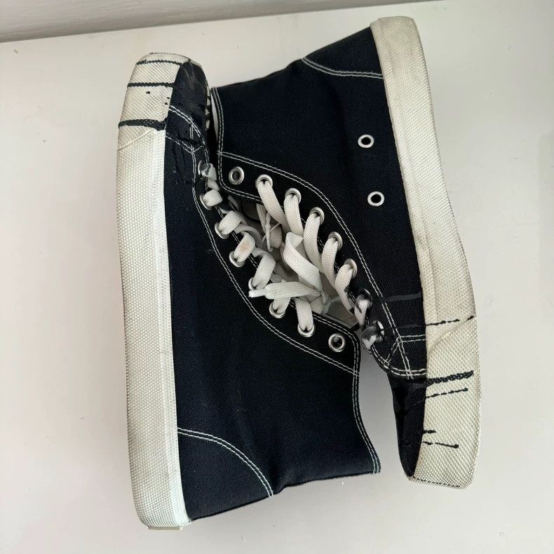 Maison Margiela Maison Margiela Classic black splash ink Tabi split-toe can Size US 8 / EU 41 - 8 Thumbnail