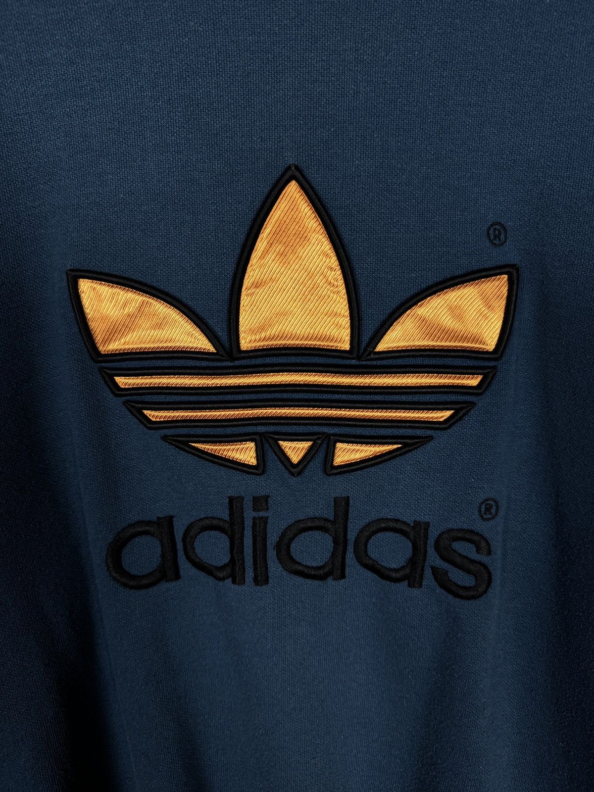 Adidas Vintage 90s Adidas Sweatshirt Big Trefoil Logo Retro Size L Size US L / EU 52-54 / 3 - 6 Thumbnail
