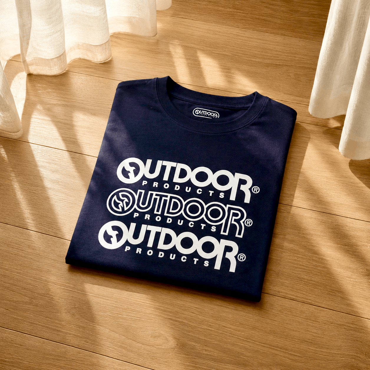 Japanese Brand Outdoor Products Japan Dark Blur Tee Shirt ( L ) Size US L / EU 52-54 / 3 - 4 Thumbnail
