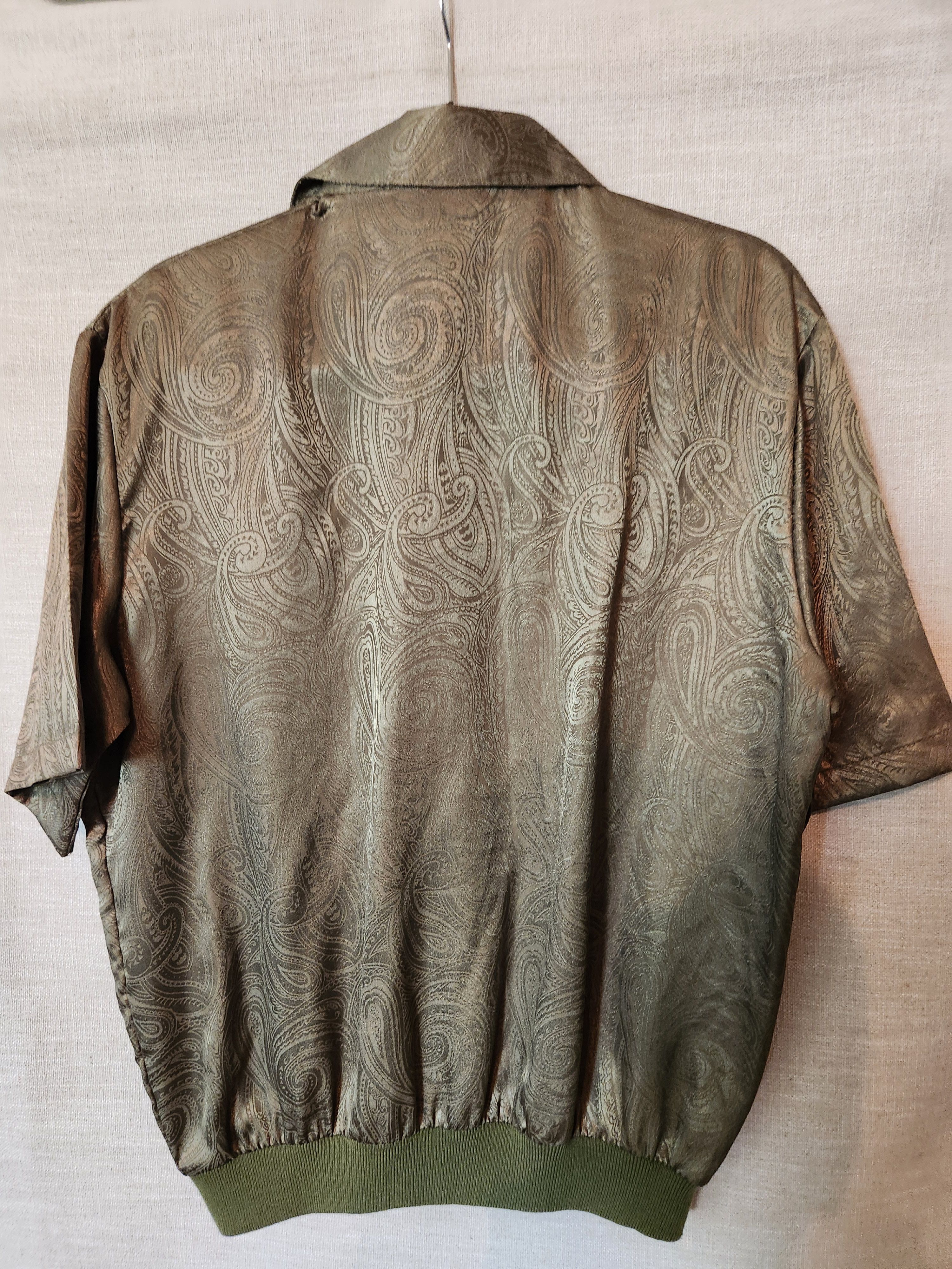 Other Vtg Alan Stuart Retro Paisley Banded Hem Pullover Shirt Size US M / EU 48-50 / 2 - 2 Thumbnail