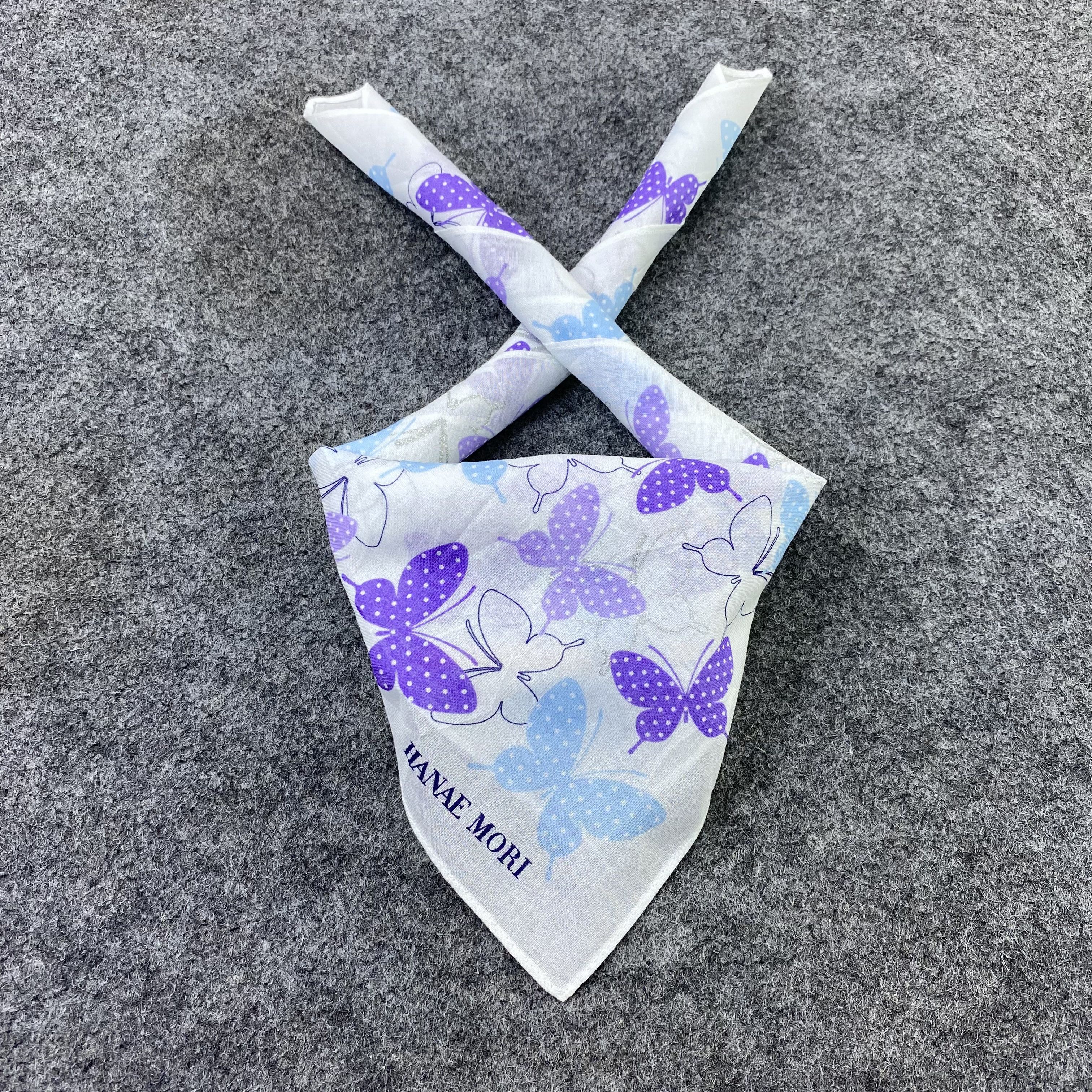 Hanae Mori Hanae Mori Handkerchief Neckerchief Bandana-B1625 Size ONE SIZE - 2 Thumbnail