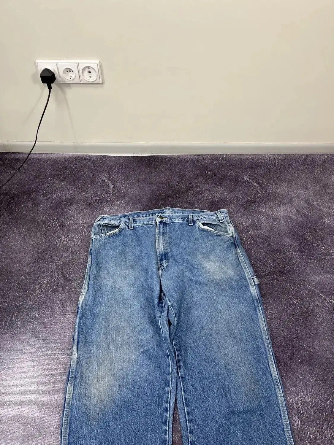 Dickies × Vintage Vintage Dickies Faded Blue American Denim Baggy Jeans Size US 38 / EU 54 - 6 Thumbnail