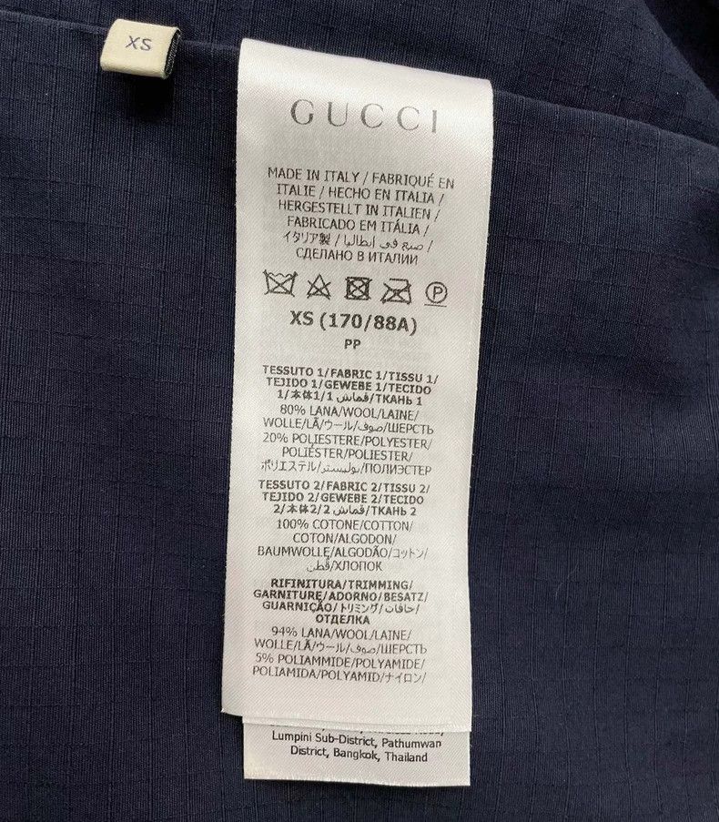 Gucci Gucci Dark blue double G lamb jacket 2502-Nextarrow Size US XS / EU 42 / 0 - 5 Thumbnail