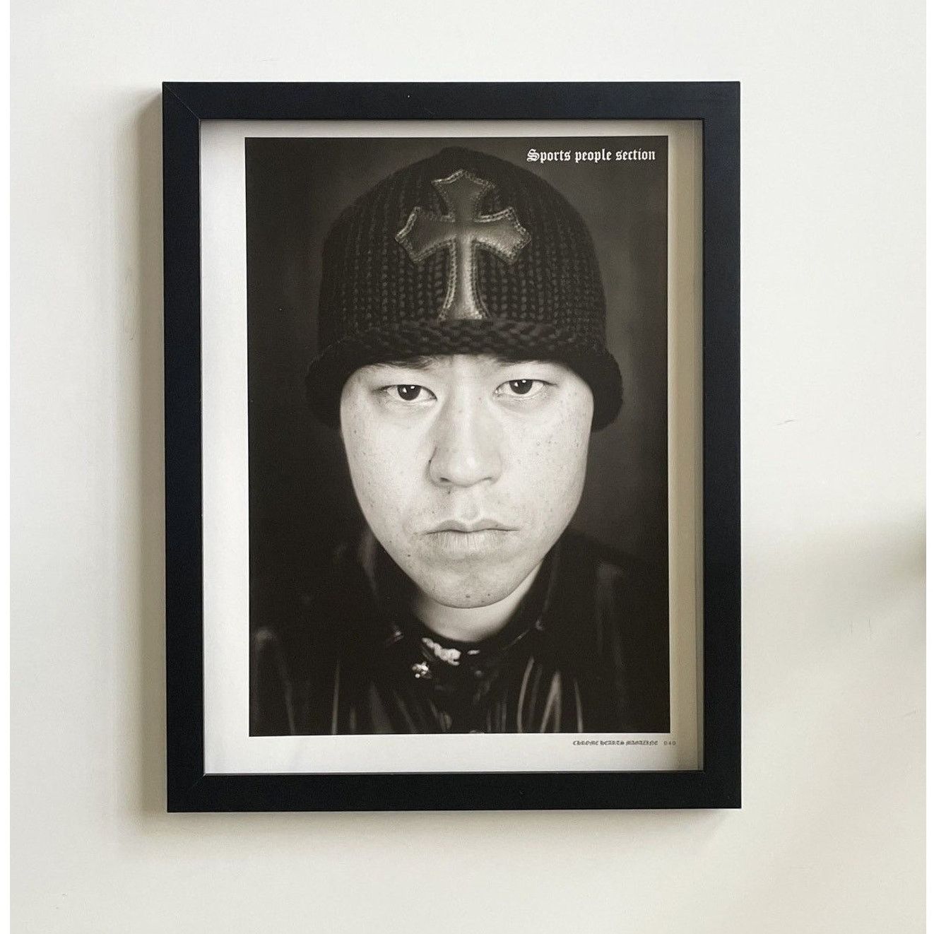 Chrome Hearts black/white photo Poster framed 9x11