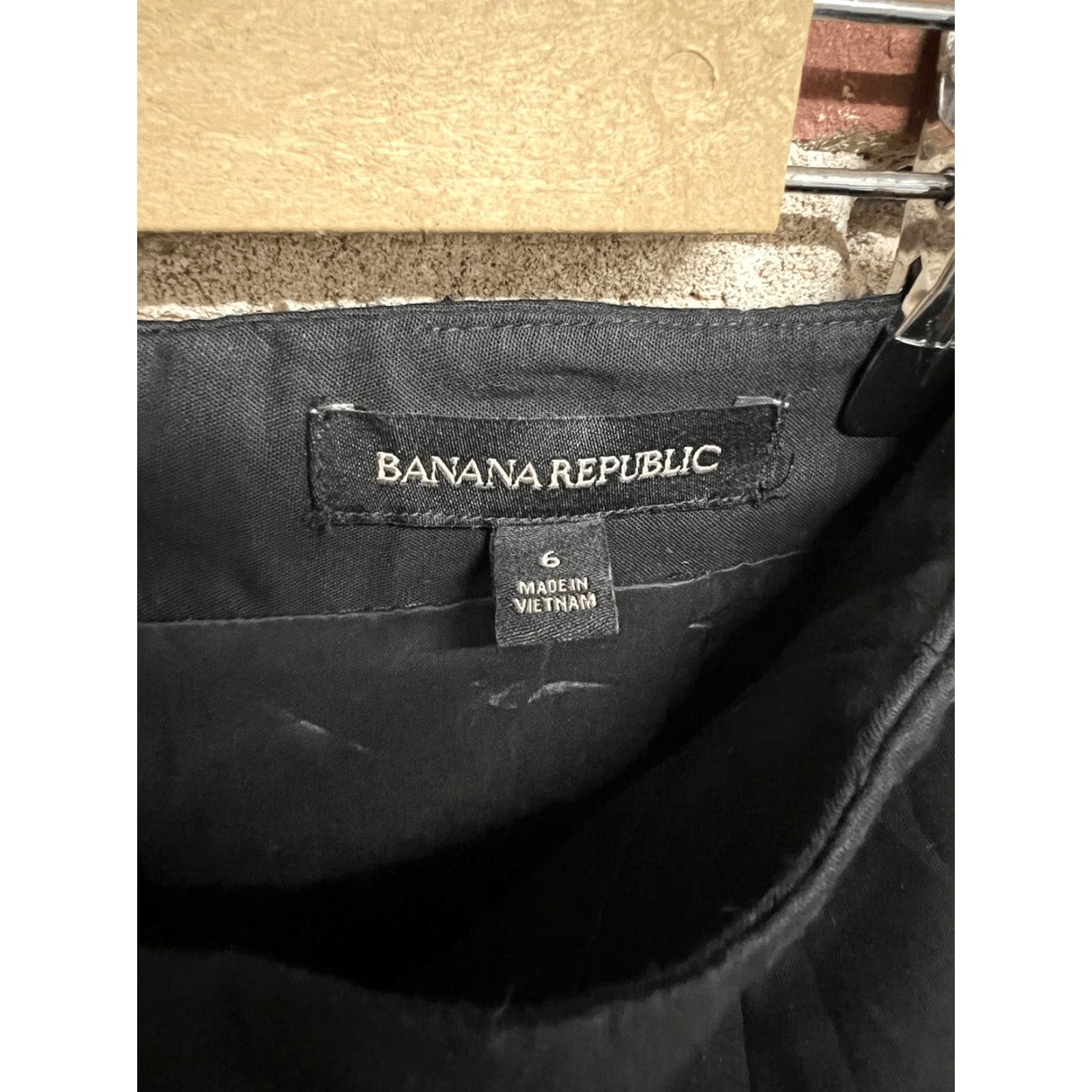 Banana Republic Banana Republic Skirt Womens 6 Navy Blue Pencil Straight Lined Side Zip Slit Size 28" / US 6 / IT 42 - 3 Thumbnail