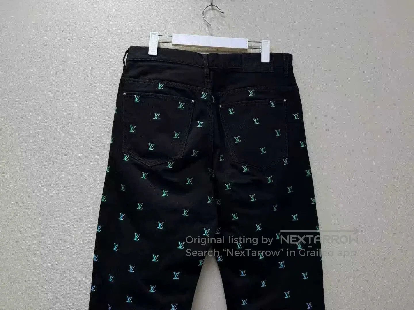 Louis Vuitton louis vuitton embroidered logo denim pants. Size US 32 / EU 48 - 5 Thumbnail