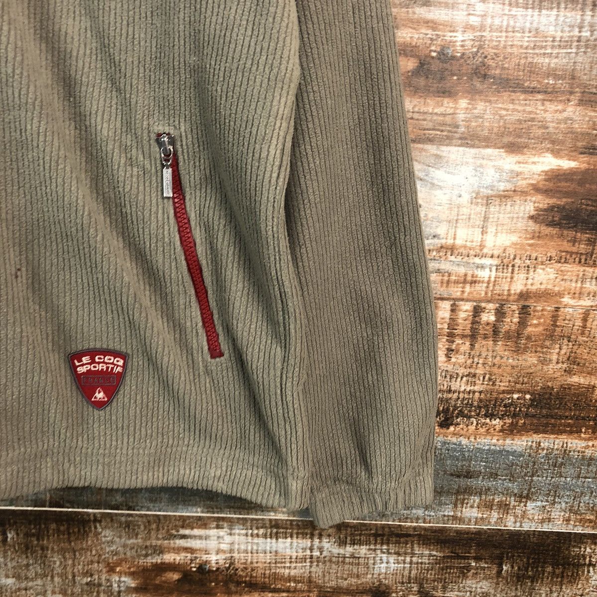 Le Coq Sportif × Vintage Le Coq Sportif vintage Green Sweatshirt #A2363 Size US L / EU 52-54 / 3 - 8 Thumbnail