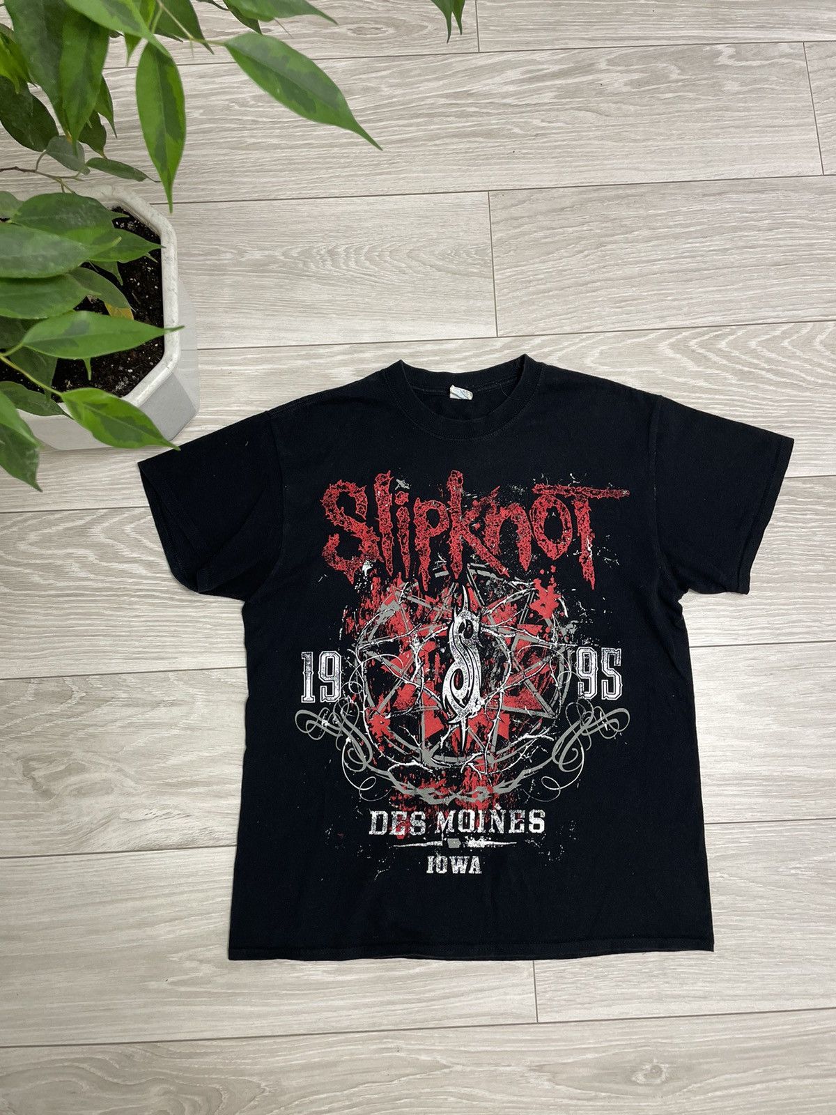 Band Tees × Slipknot × Vintage Vintage Slipknot Iowa Band Tee T-Shirt Size US M / EU 48-50 / 2 - 1 Thumbnail