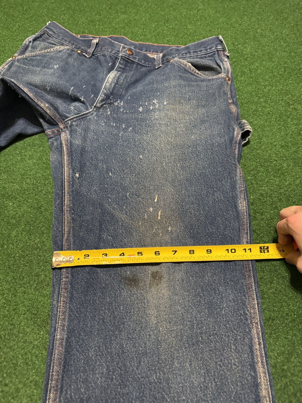 Big Mac Vintage Big Mac Denim Carpenter Distressed 38x27 Jeans Size US 36 / EU 52 - 9 Thumbnail