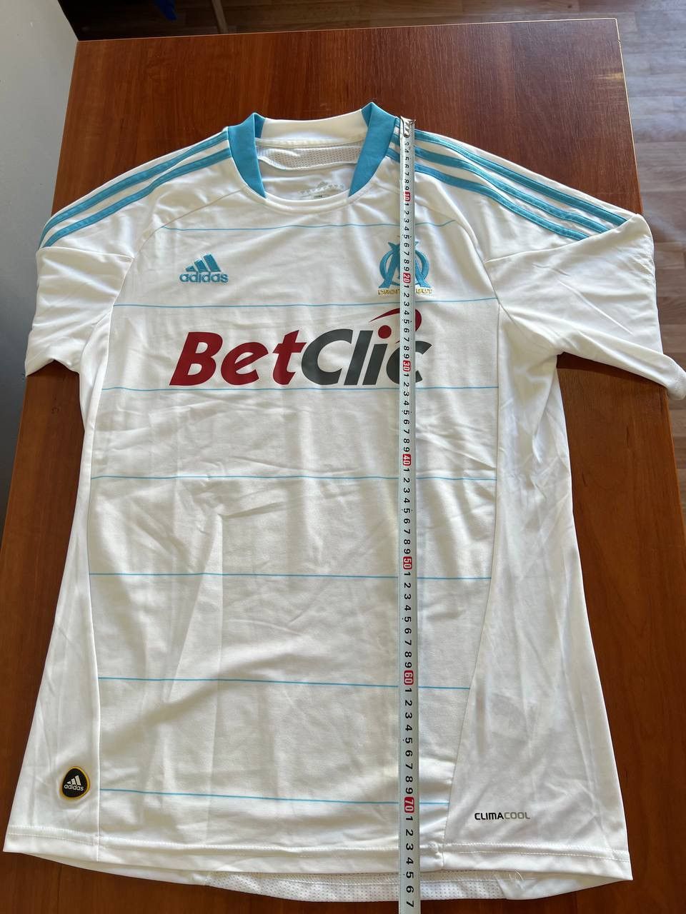 Adidas 2010/11 RARE MARSEILLE OLYMPIQUE HOME SOCCER JERSEY SHIRT M Size US M / EU 48-50 / 2 - 17 Thumbnail