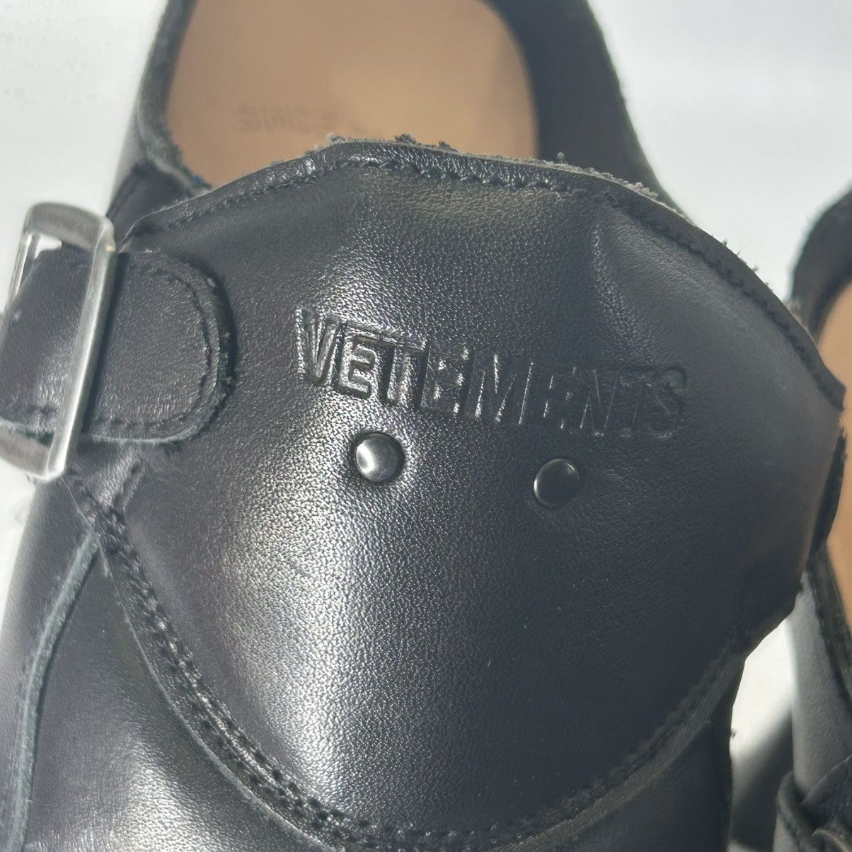 New Rock × Vetements New Vetements x New Rock Leather Moto Mules Size 40EU/10US Size US 10 / IT 40 - 5 Thumbnail
