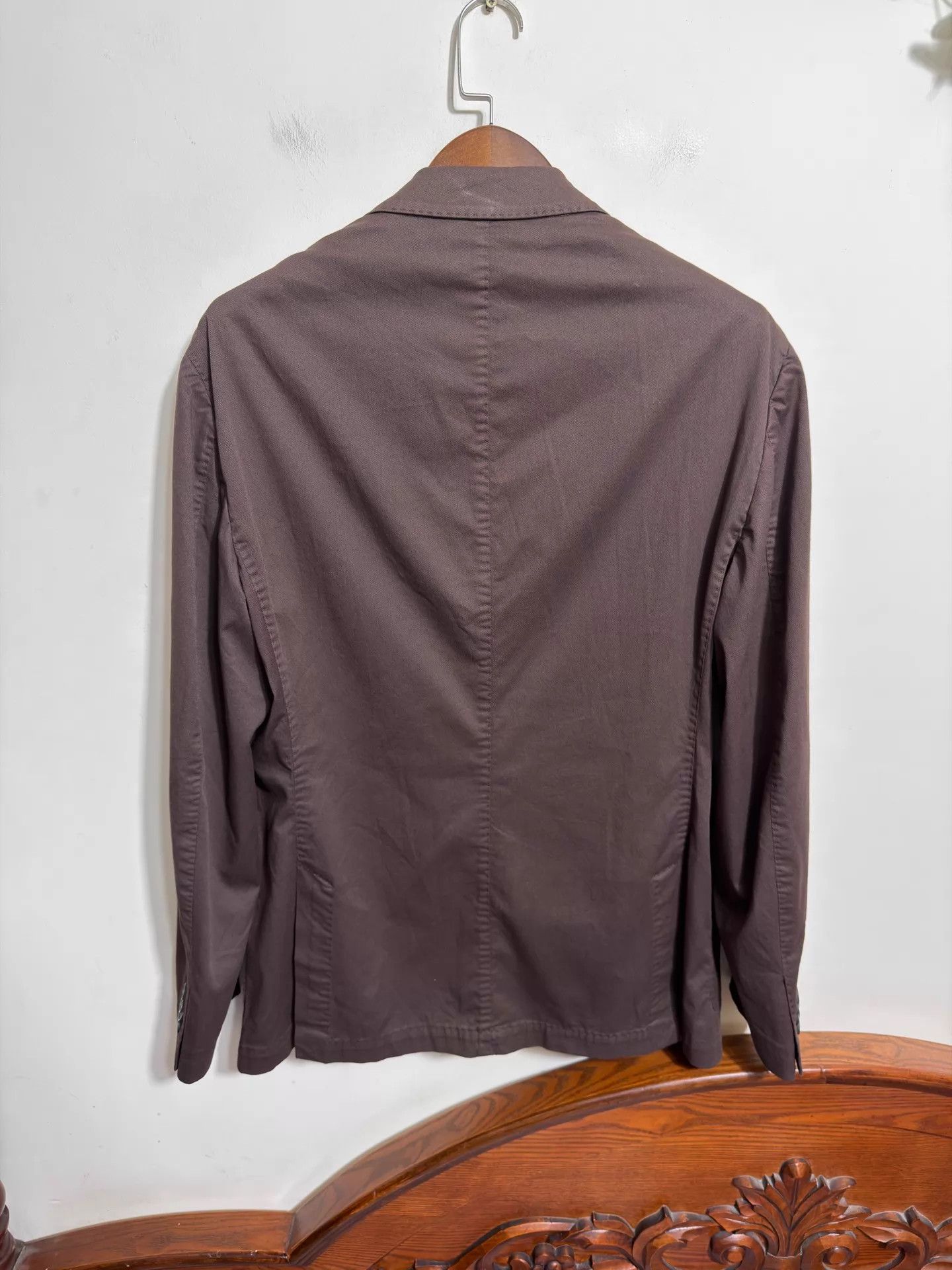 Canali Canali Slim Fit Suit Jacket Dark Brown 52 Size 52R - 2 Thumbnail