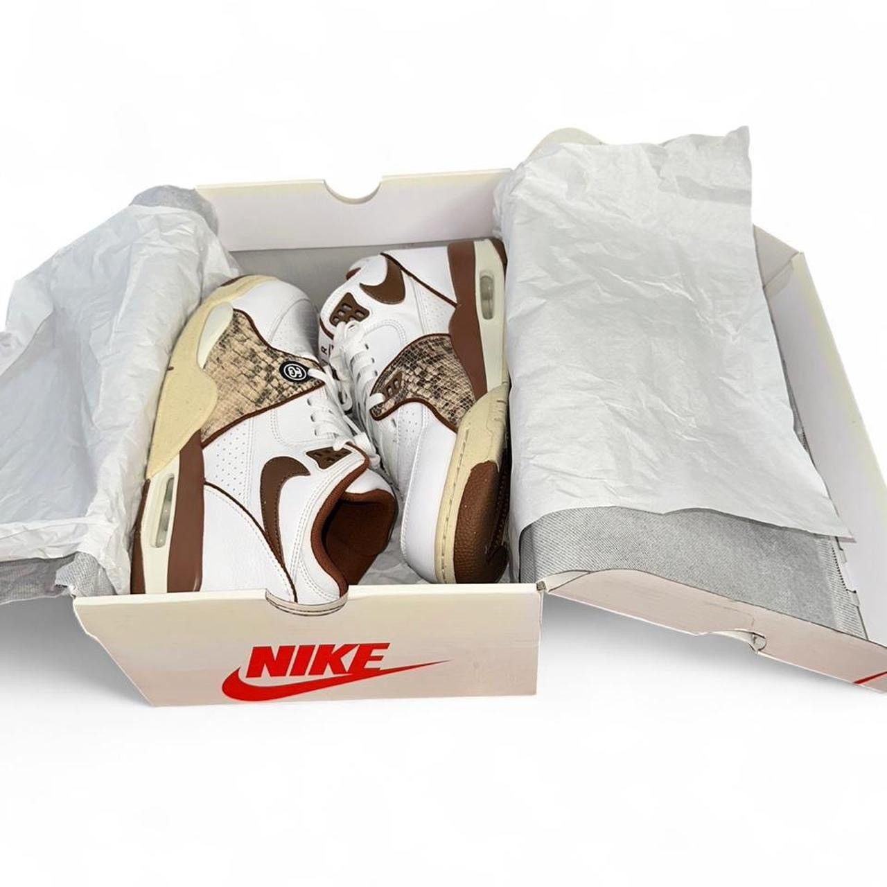 Nike × Stussy Stussy x Nike Air Flight 89 Low SP Pecan Brown Snakeskin Size US 11 / EU 44 - 8 Thumbnail