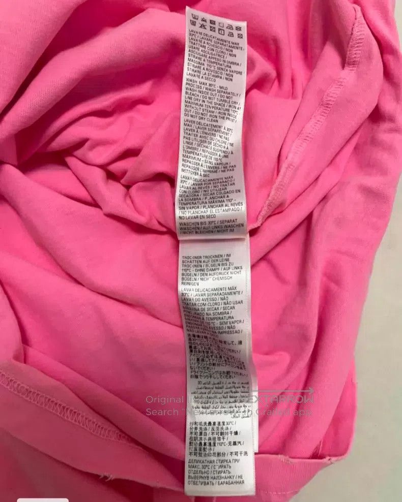 Balenciaga Balenciaga Pink Pattern Printed T-Shirt Size US XXS / EU 40 - 7 Thumbnail