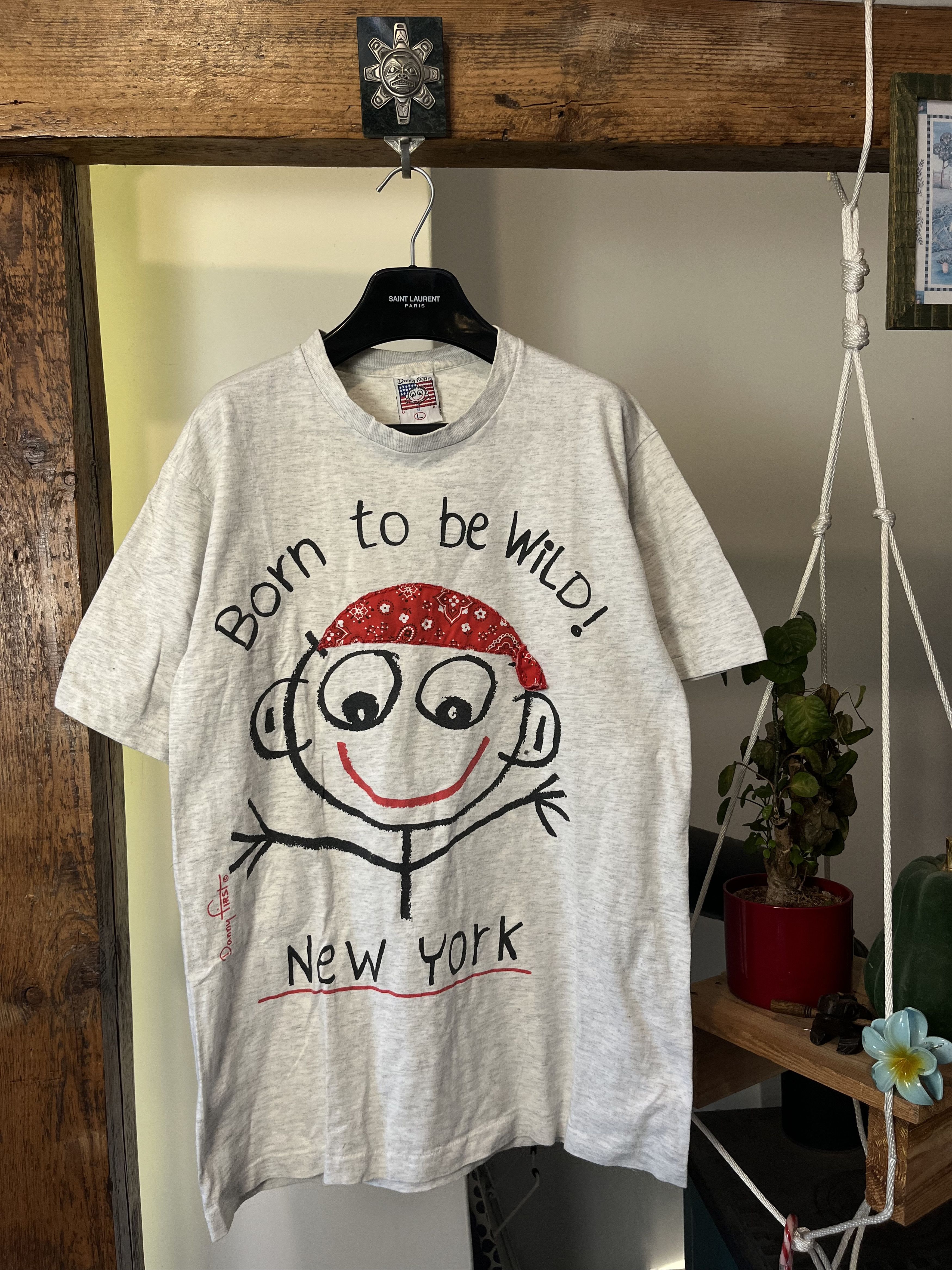 Cartoon Network × Vintage Made in USA 90s Danny First Born To Be Wild Hip Hop Art Size US L / EU 52-54 / 3 - 1 Thumbnail
