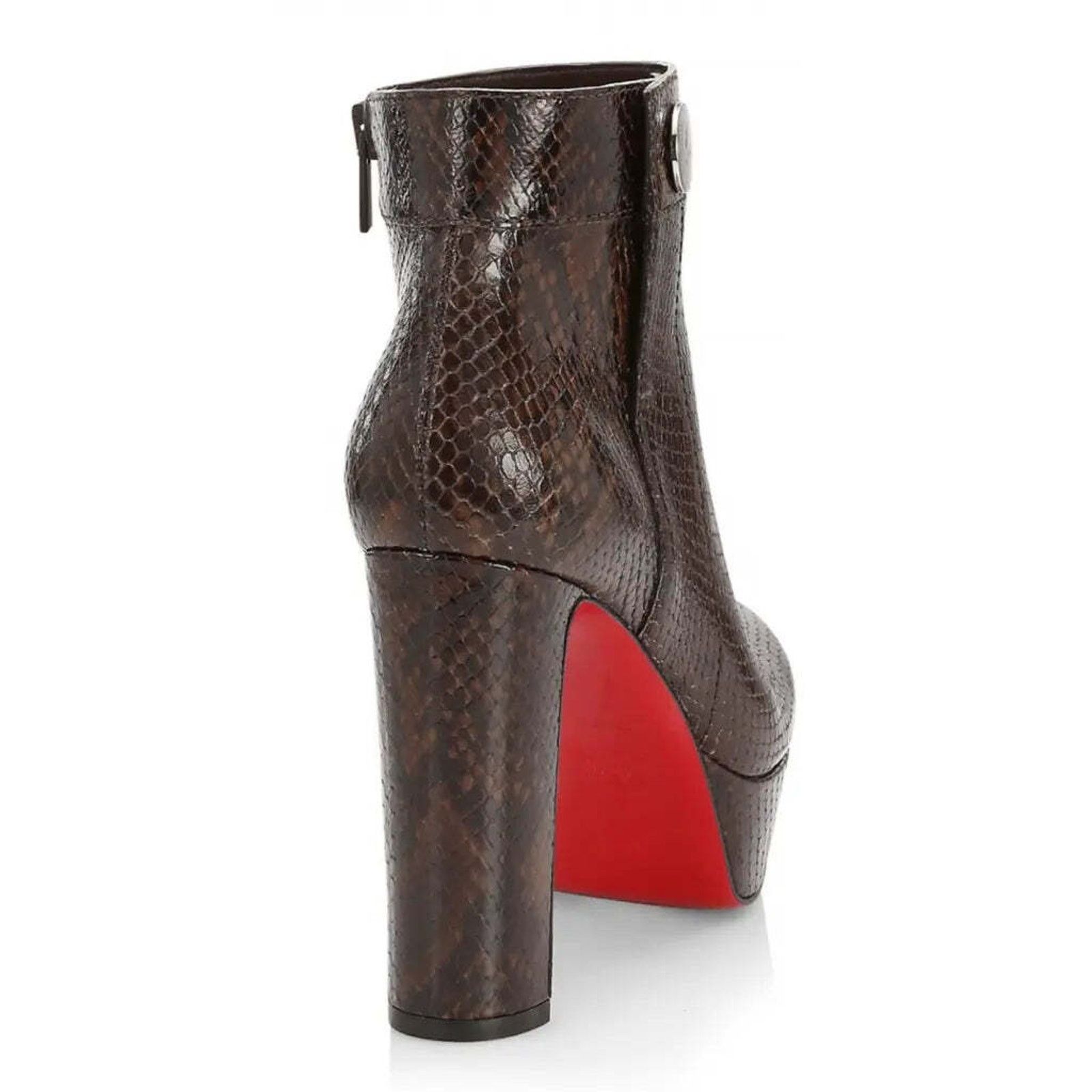 Christian Louboutin Christian Louboutin Janis Boot Alta 120 Dark Brown Platform Size US 7.5 / IT 37.5 - 11 Thumbnail
