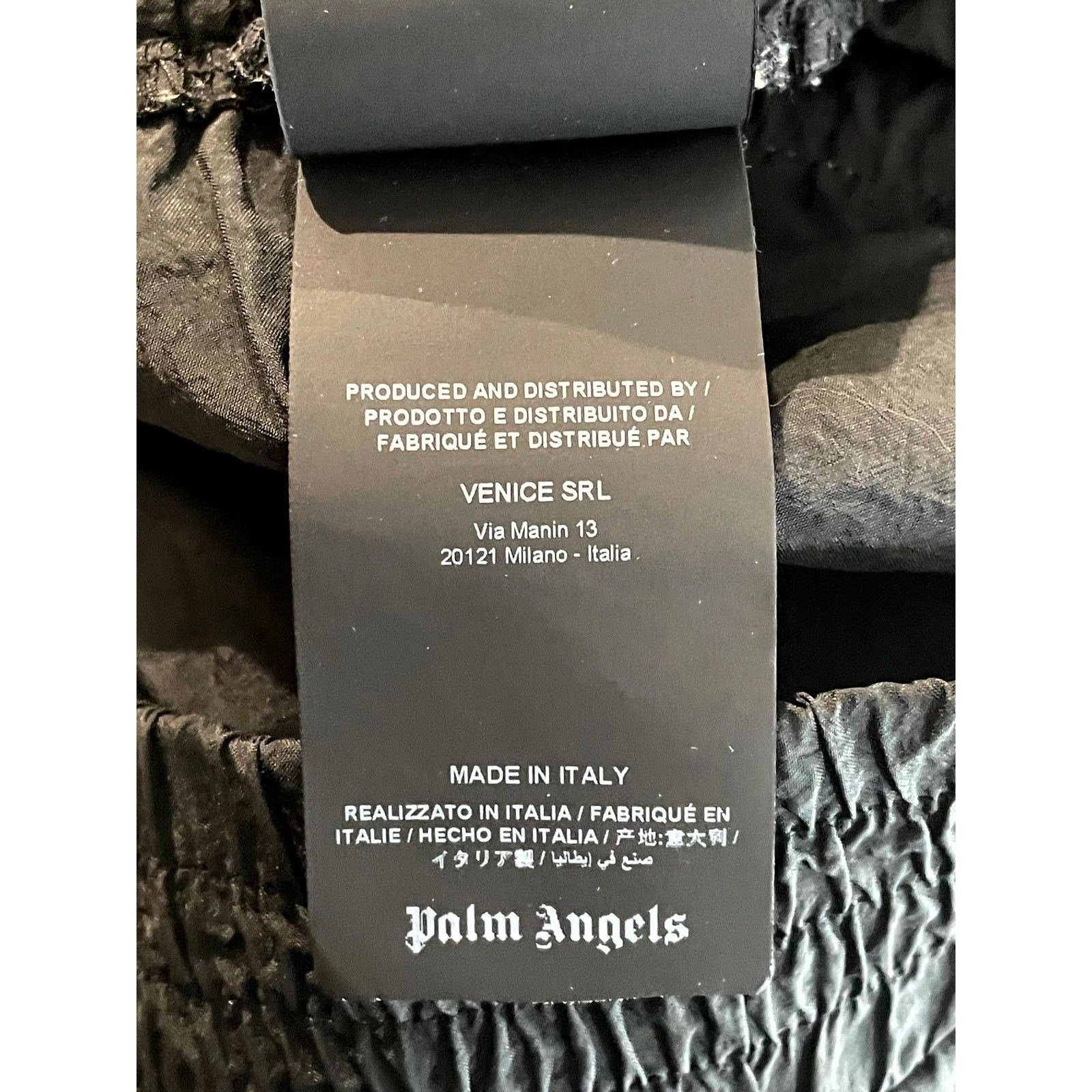 Palm Angels Palm Angels Faded Logo Black & White Track Pants Size US 32 / EU 48 - 6 Thumbnail