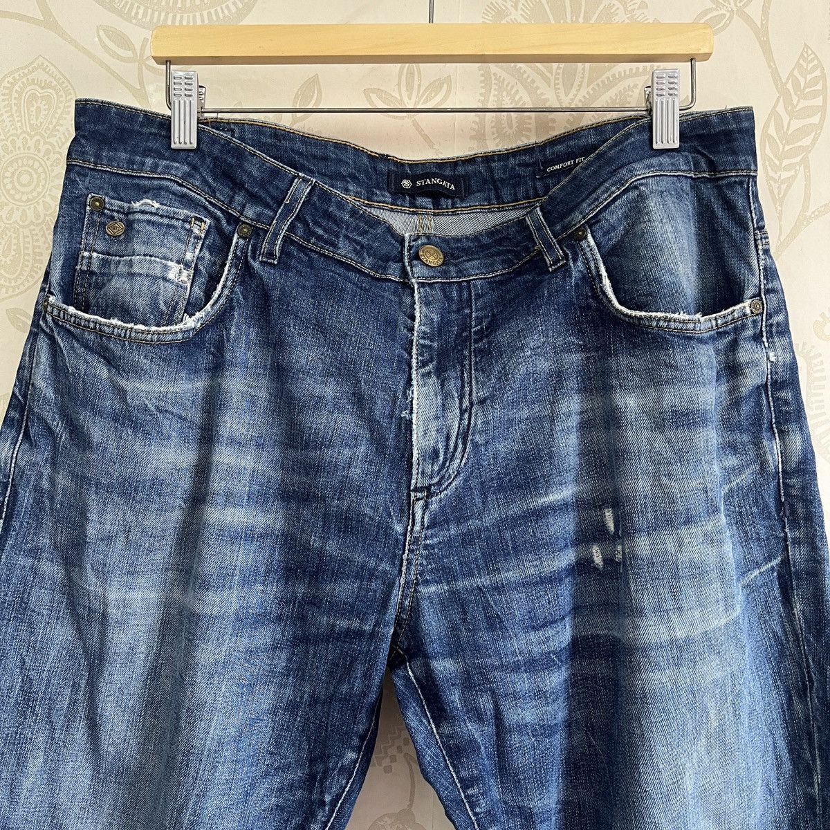 Vintage Vintage Stangata Italy Distressed Denim Size US 36 / EU 52 - 23 Thumbnail