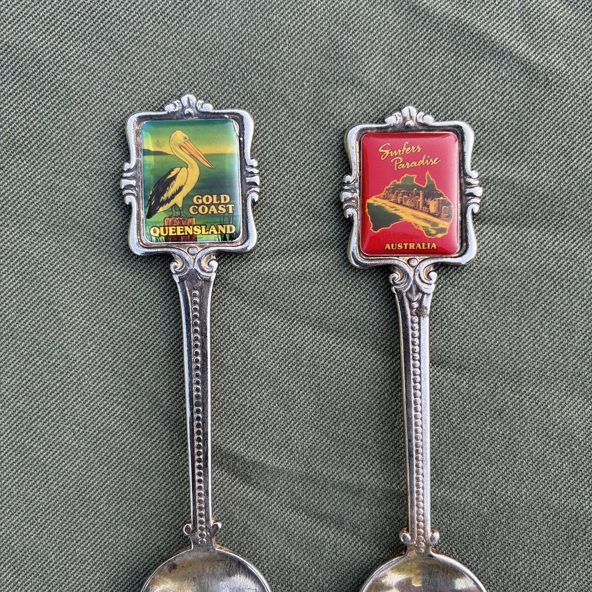 Vintage Silver Plated Souvenir Spoons Surfers Paradise & Gold Coast Size ONE SIZE - 2 Thumbnail