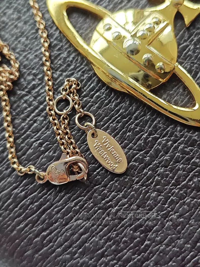 Vivienne Westwood vivienne westwood Rose Gold Small Orb Necklace with Engrav Size ONE SIZE - 5 Thumbnail