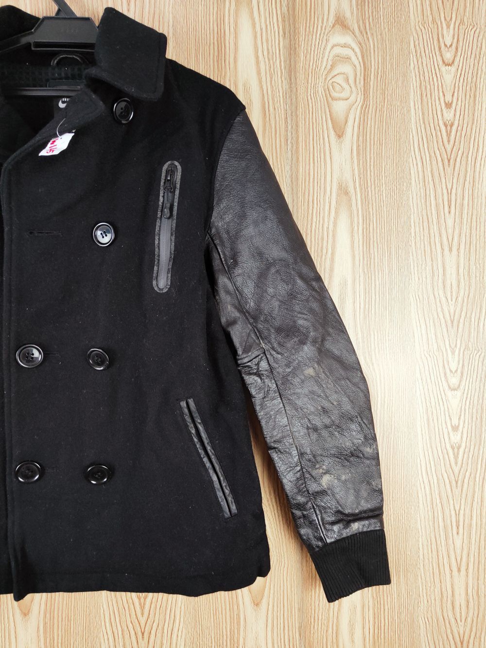Nike DLL Nike Black Wool Leather varsity Jackets #W145 Size US M / EU 48-50 / 2 - 7 Thumbnail