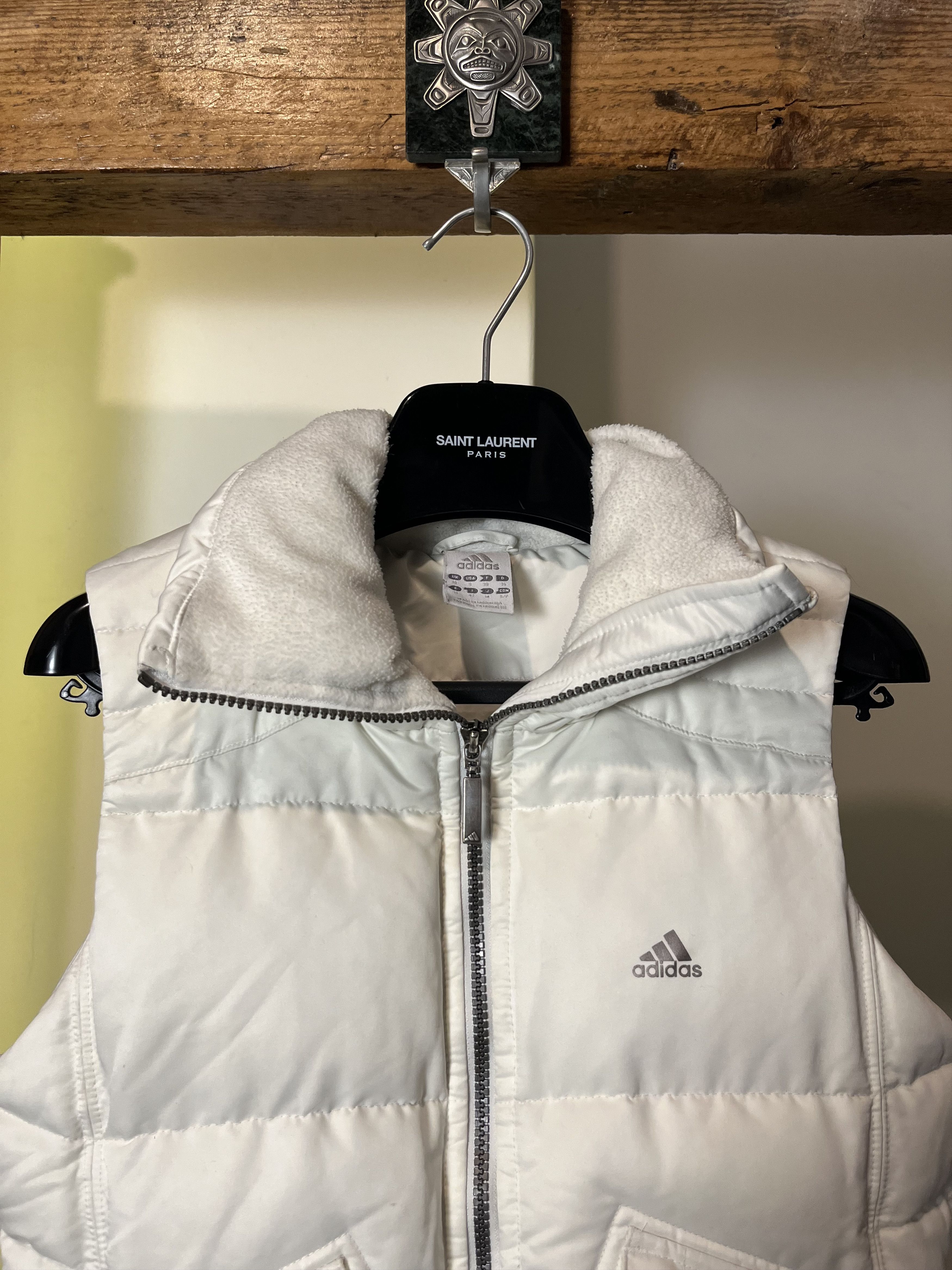 Adidas × Vintage y2k 00s Adidas Down Vest Jacket Size S / US 4 / IT 40 - 3 Thumbnail