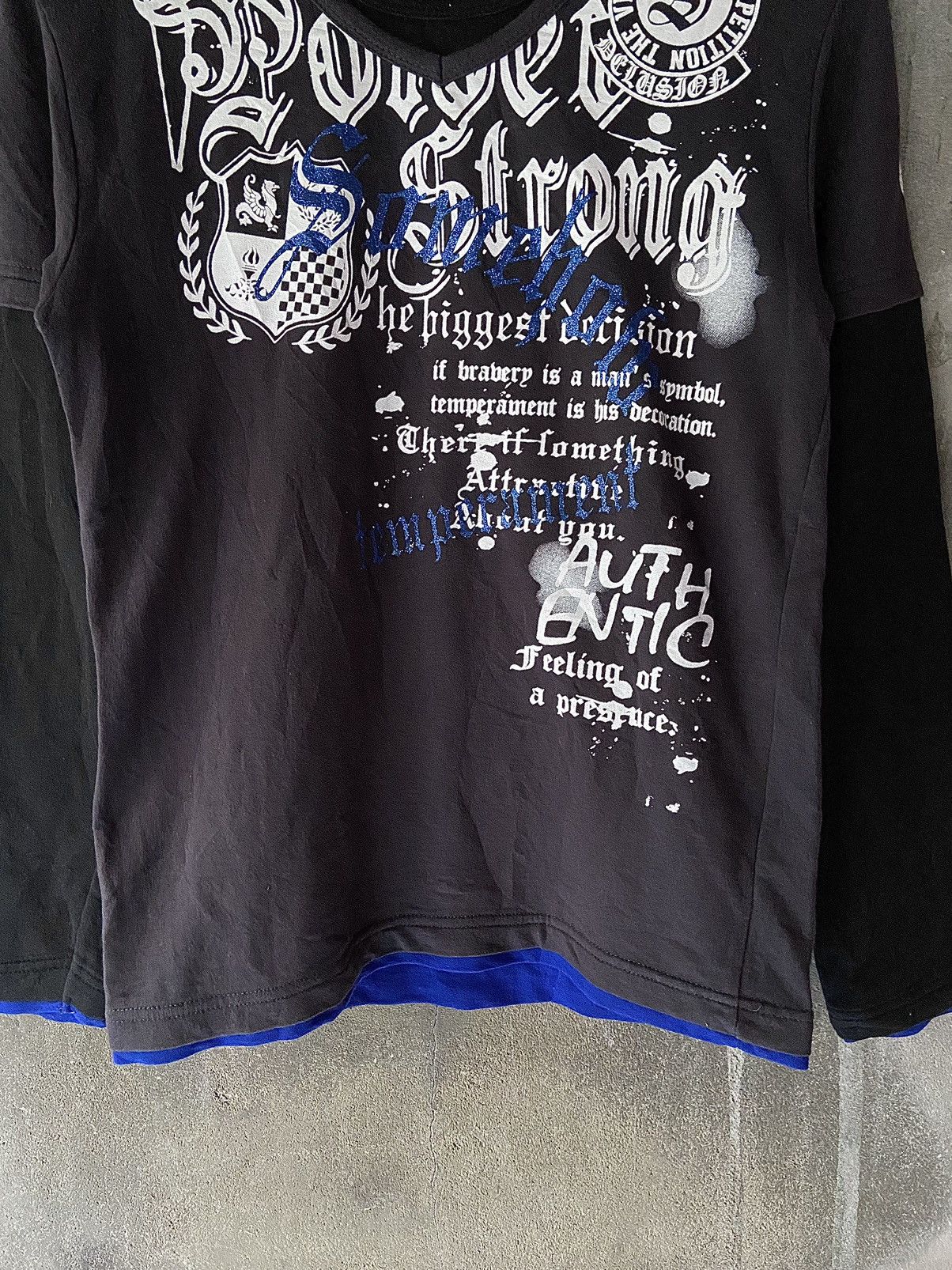 Beauty Beast × Hysteric Glamour × Japanese Brand AUTHENTIC FEELING OF PRESENCE DOUBLE LAYER LONG SLEEVE Size US S / EU 44-46 / 1 - 3 Thumbnail