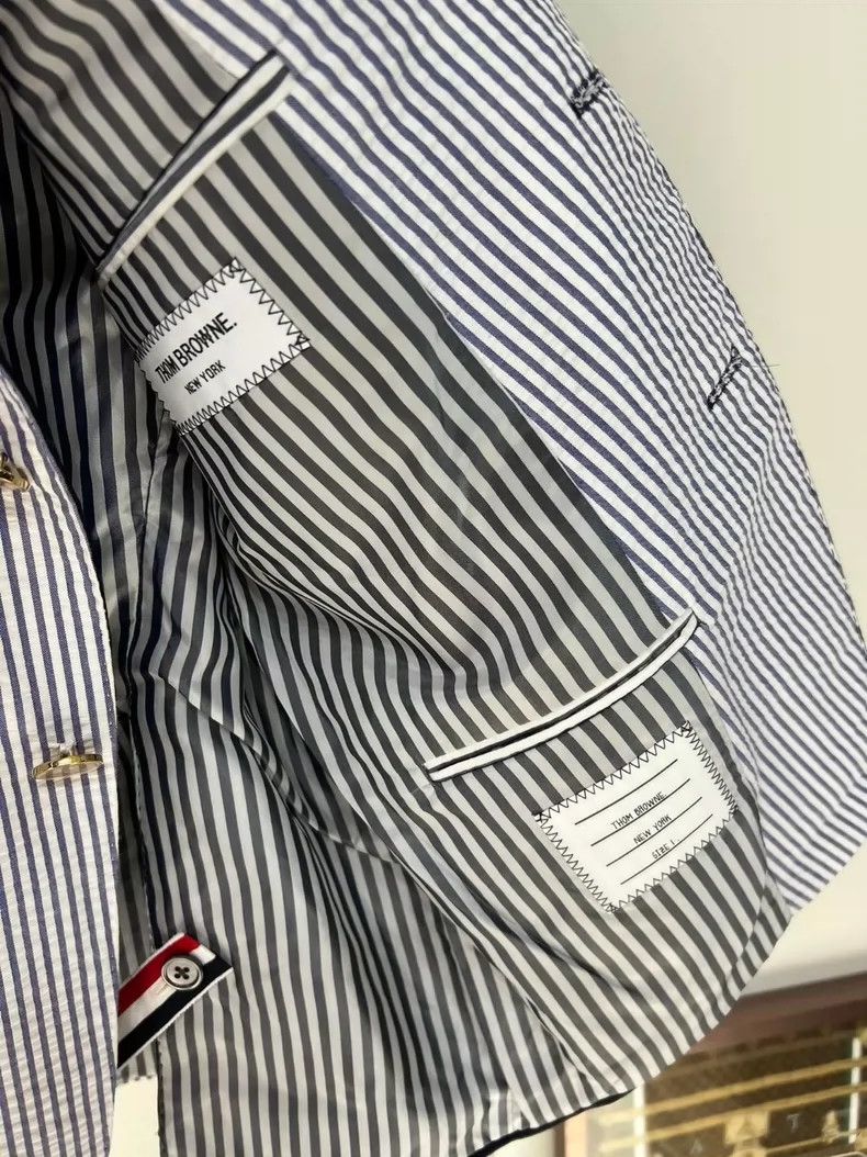 Thom Browne Thom Browne Thin striped suit jacket Size 34S - 6 Thumbnail