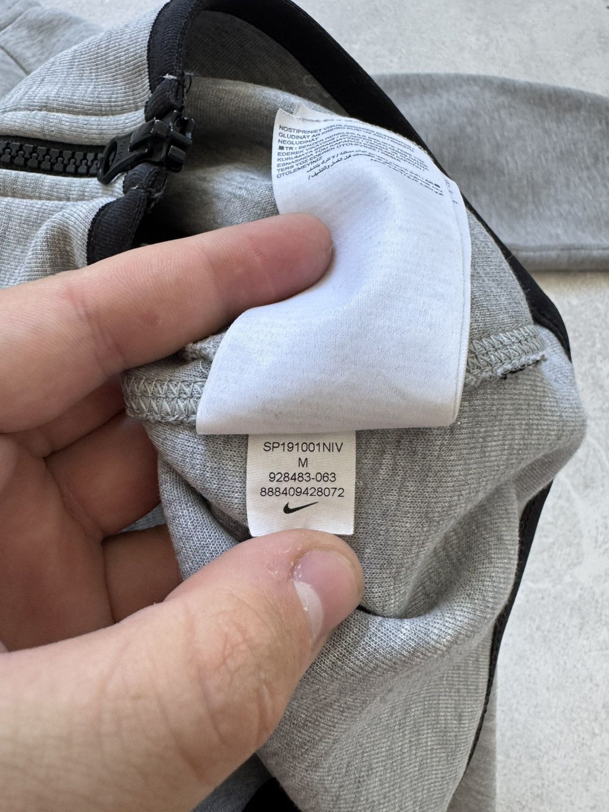 Nike Nike Tech Fleece 2019 Full Zip Gray Hoodie Drill Logo Size US M / EU 48-50 / 2 - 9 Thumbnail