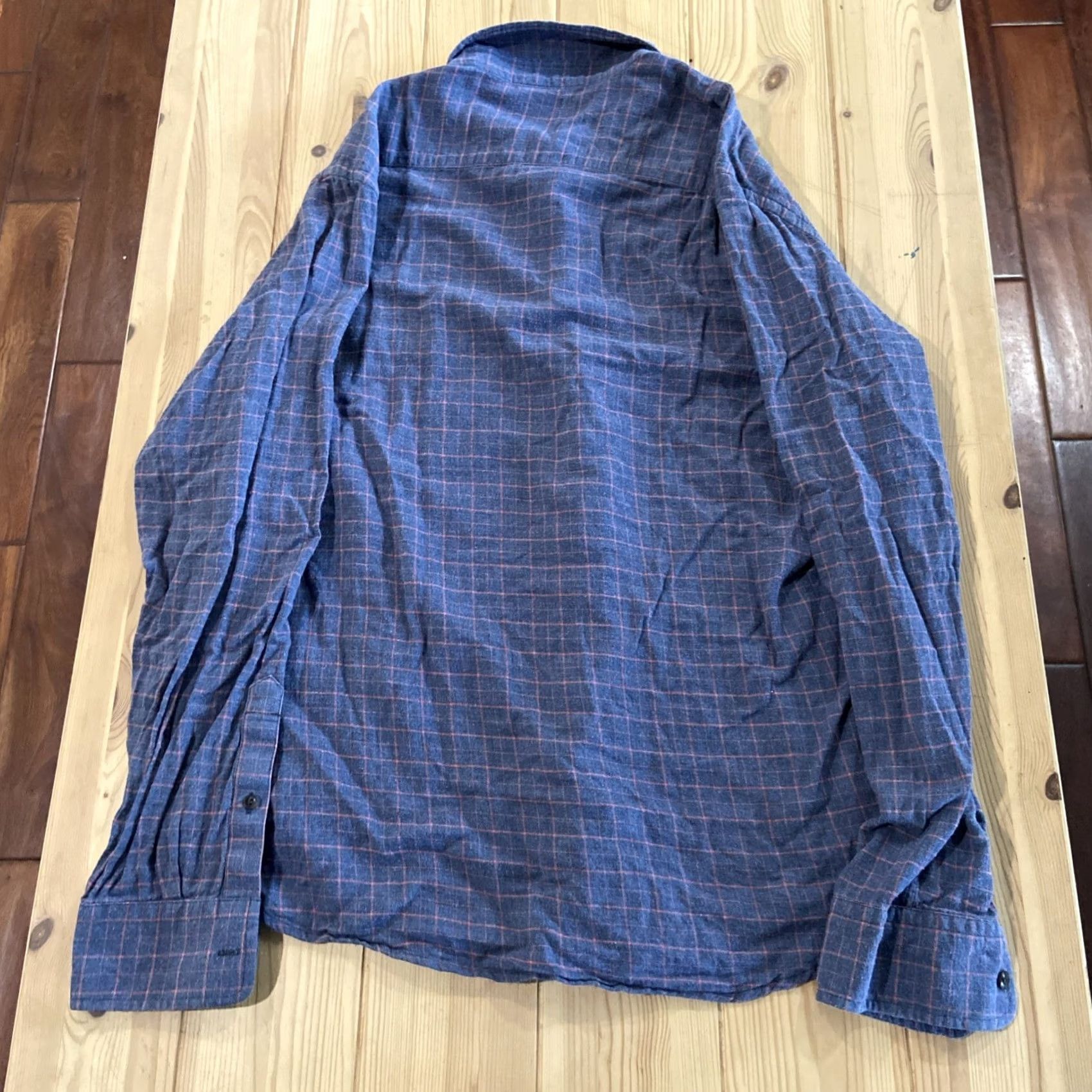 Faherty Faherty Plaid Shirt Long Sleeve Button-Up Chest Pocket Mens XL Blue Red Grid Outdoors All Seasons Lightweight Casual / Vintage: No Size US XL / EU 56 / 4 - 5 Thumbnail