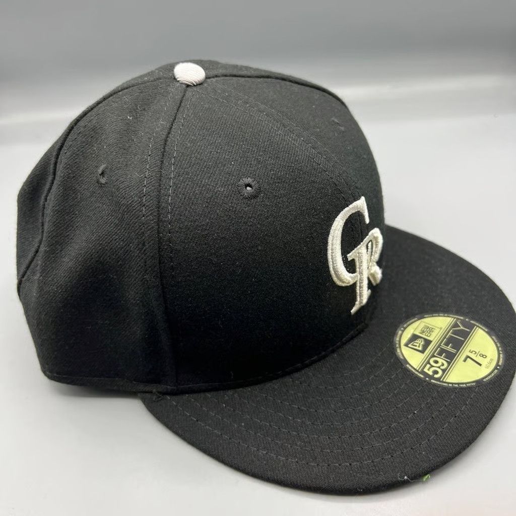 New Era Colorado Rockies Hat Men 7 5/8 59Fifty New Era MLB Fitted Size ONE SIZE - 3 Thumbnail