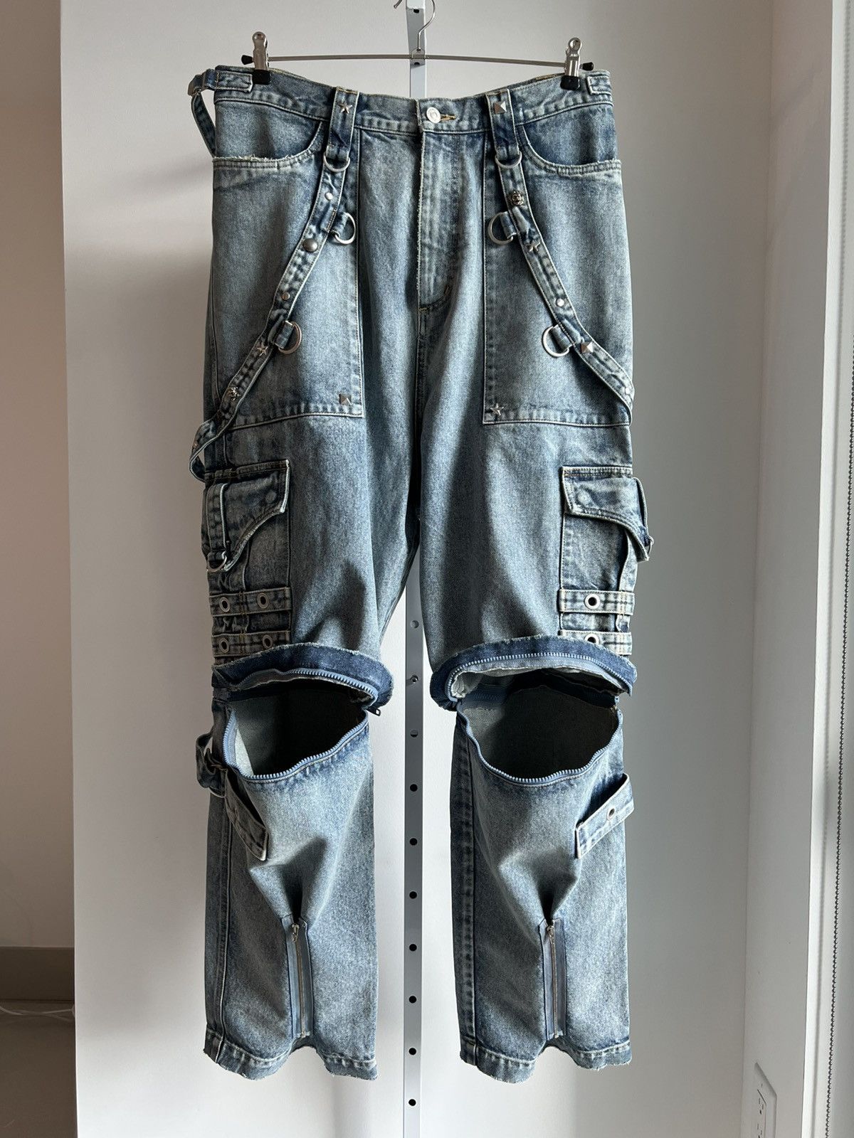 Balenciaga BALENCIAGA SPRING 22 ‘CLONES’ RAVER BAGGY DENIM PANTS Size US 33 - 3 Thumbnail