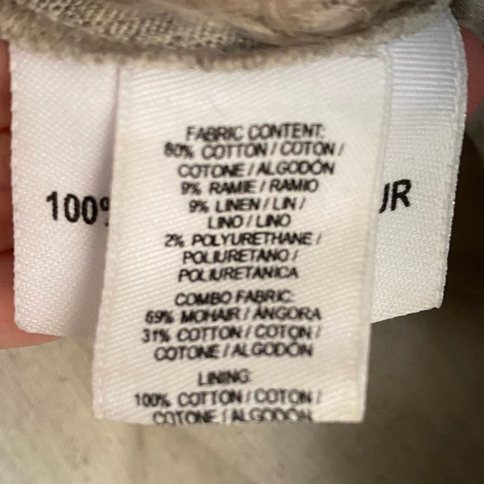 Derek Lam 10 Crosby Derek Lam 10 Crosby Faux Mohair Top w Kangaroo Pocket 0 EUC Size XS / US 0-2 / IT 36-38 - 8 Thumbnail