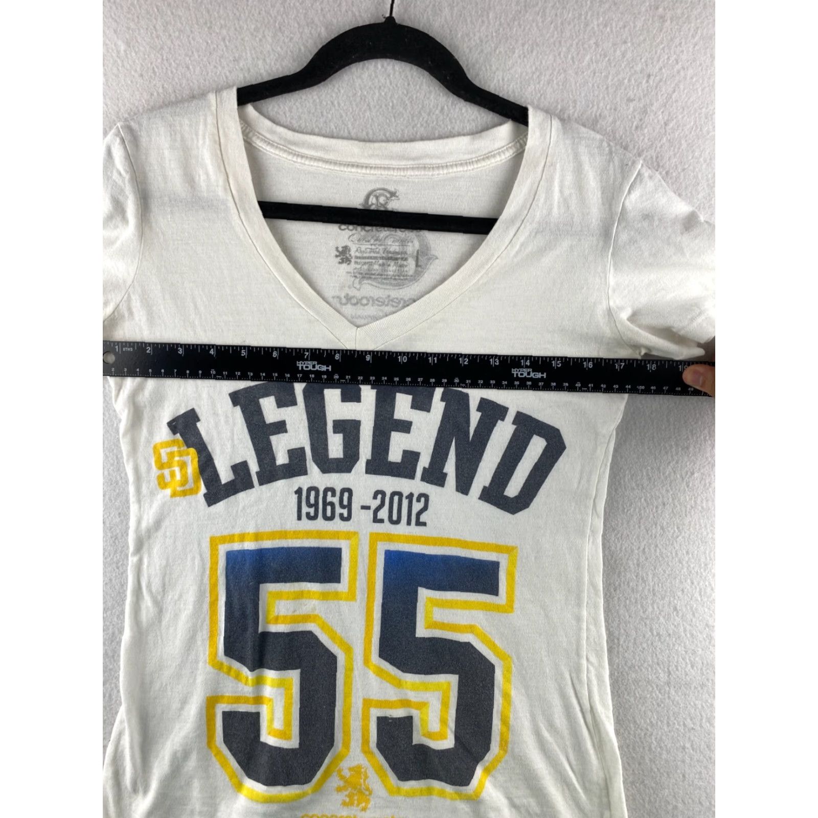 Roots Concrete Roots Shirt Womens L White V-Neck Cap Sleeve San Diego T-Shirt Graphic Size L / US 10 / IT 46 - 5 Thumbnail
