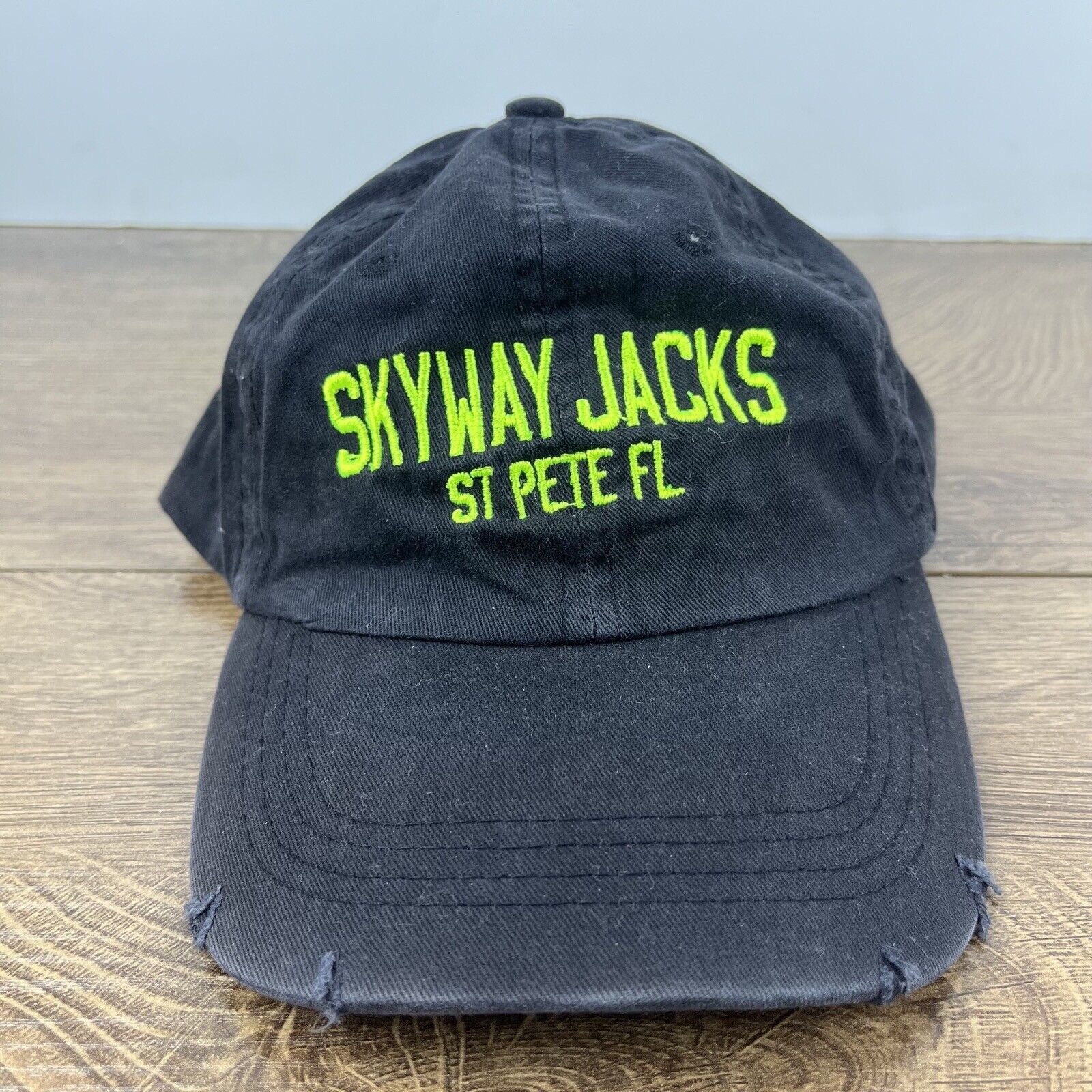 Other Skyway Jacks Hat St Pete Florida Hat Black Adjustable Hat Bl Size ONE SIZE - 3 Thumbnail