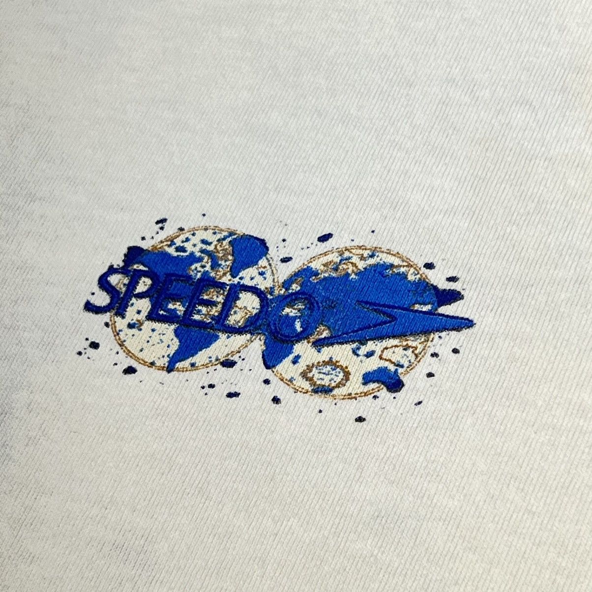 Speedo × Vintage Speedo Tee Shirt White Liquid Planet Graphic Swim Water 90s Size US L / EU 52-54 / 3 - 4 Thumbnail