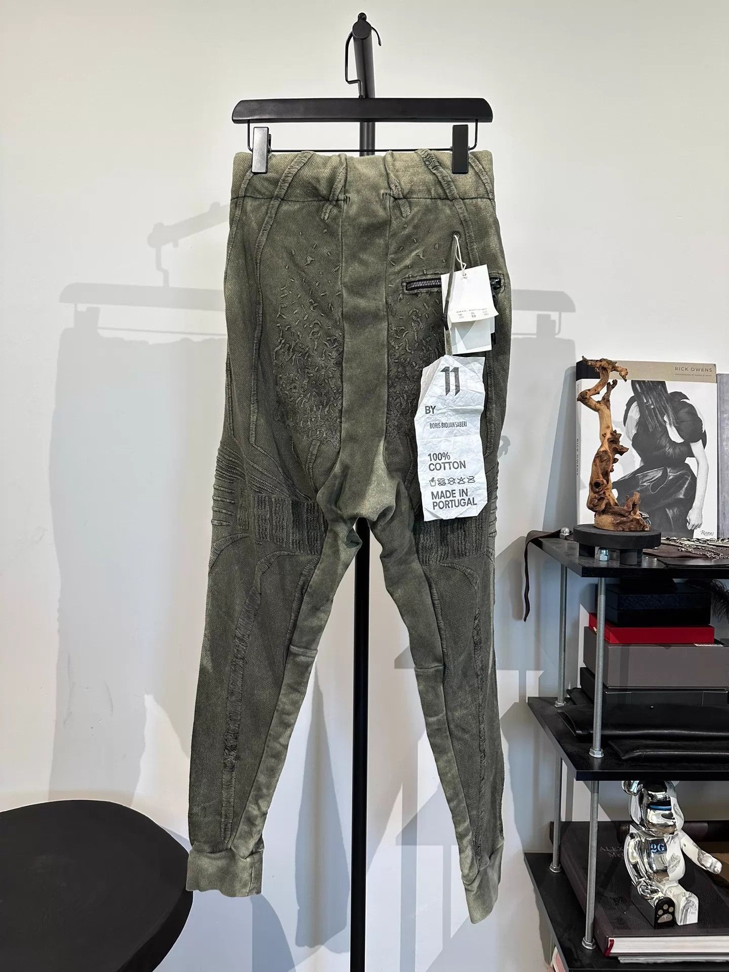 Boris Bidjan Saberi BBS P13 dropped crotch sweatpants S Size US 29 - 2 Thumbnail