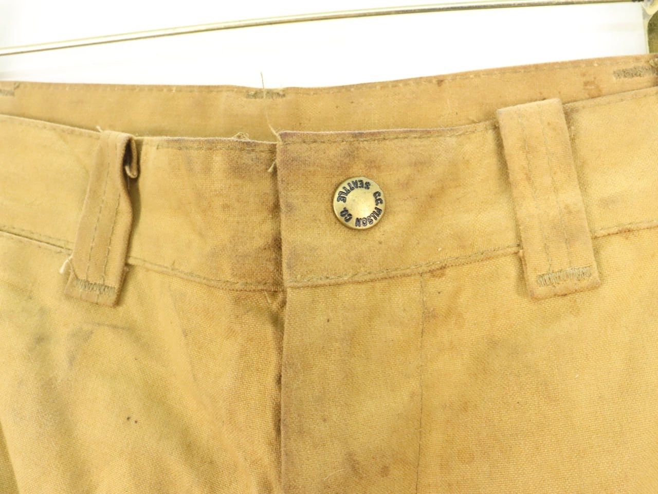 Filson × Vintage Vintage C.C. Filson Single Tin Cloth Hunting Trouser Pants Size US 36 / EU 52 - 9 Thumbnail