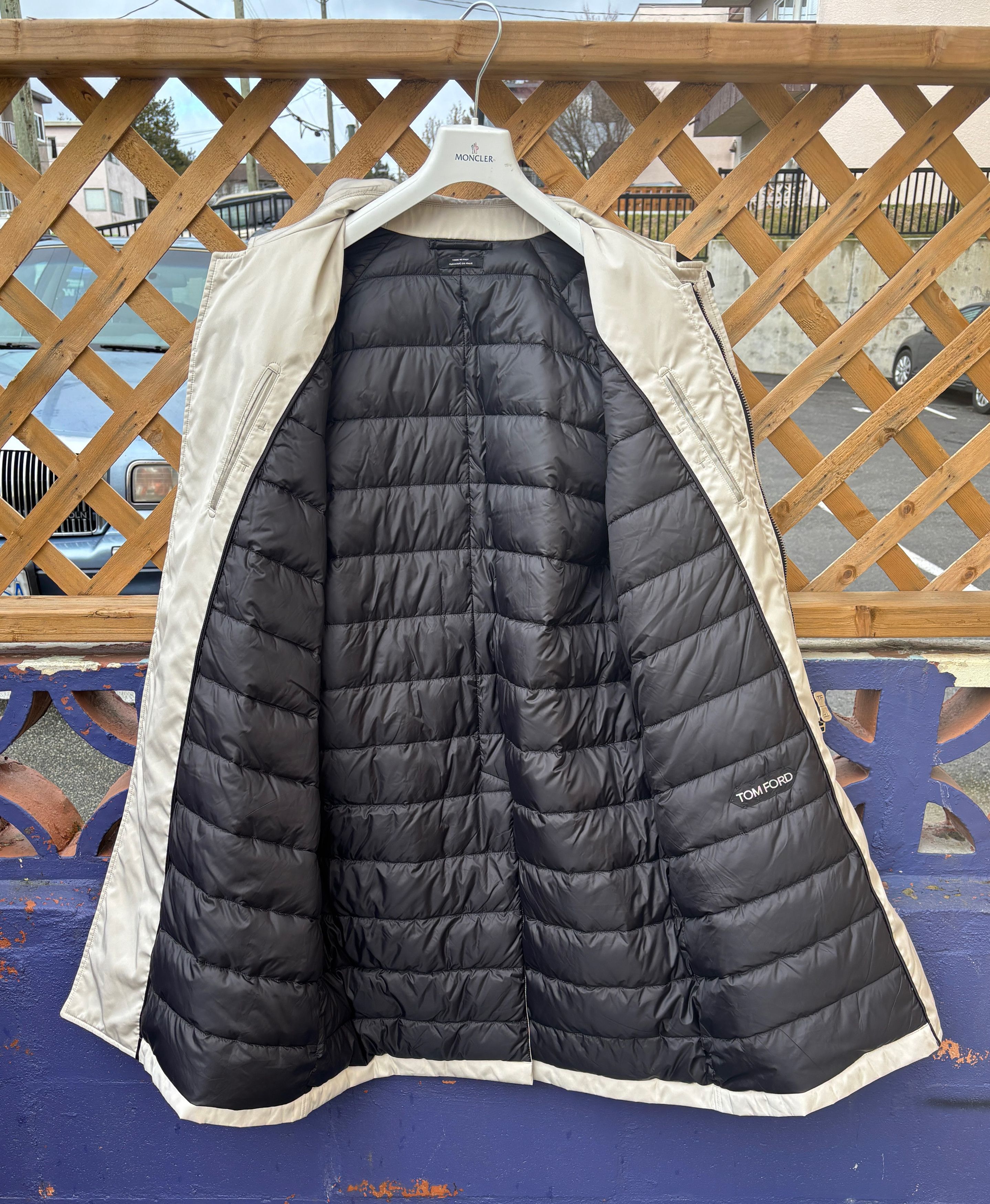 Tom Ford $5000 Faille Down Insulated Raincoat/ Parka Jacket - 40-42 Size US L / EU 52-54 / 3 - 3 Thumbnail