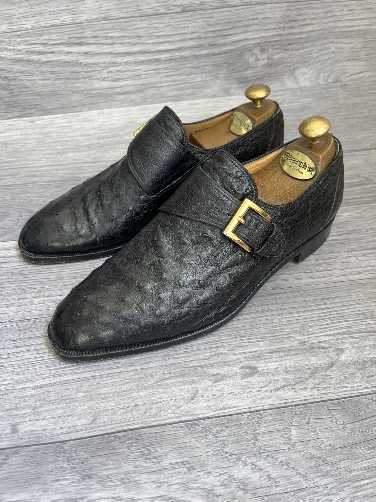 Mauri Mauri single monk strap exotic leather shoes sz 41 Size US 8 / EU 41 - 1 Thumbnail