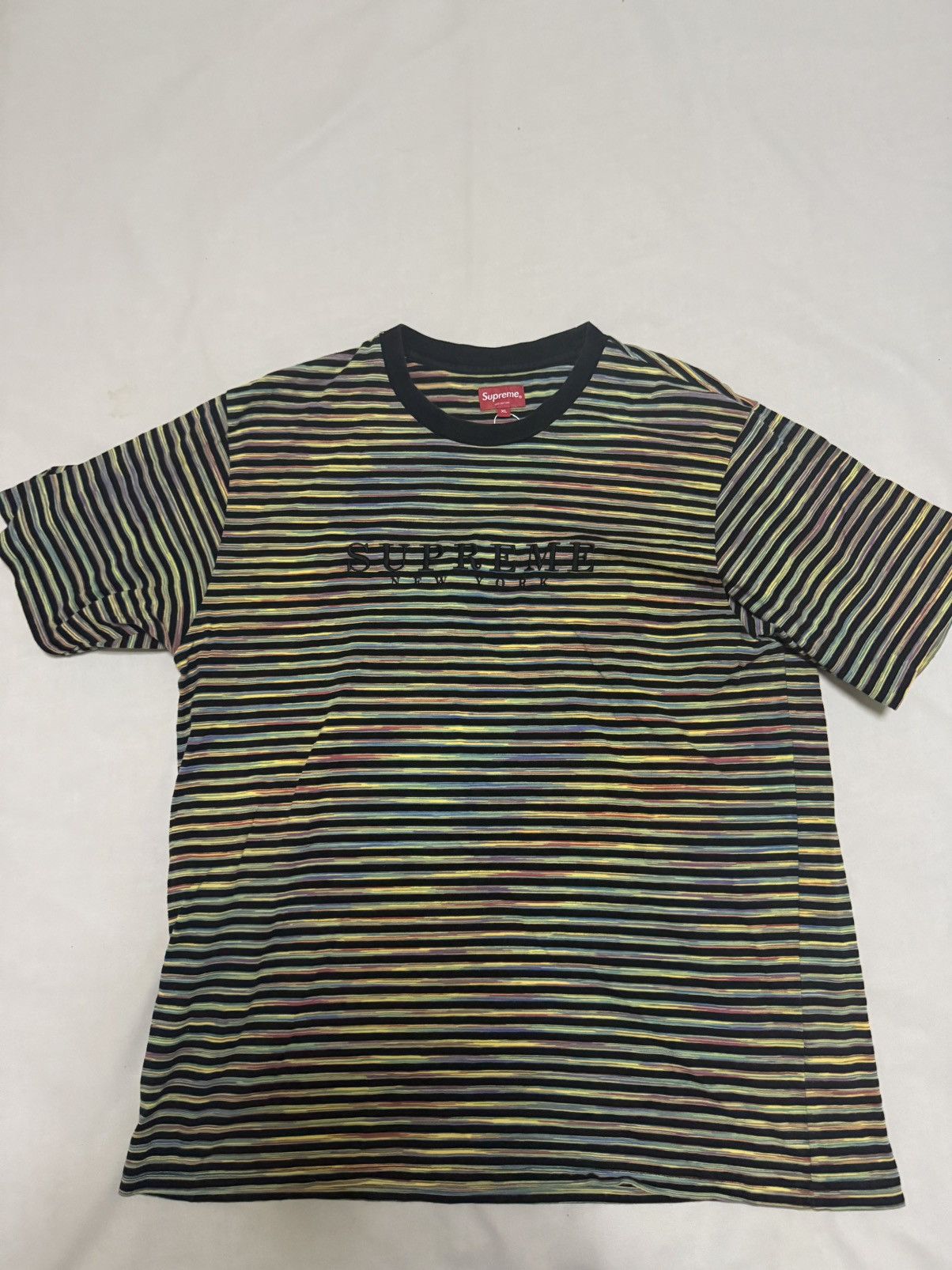 Supreme Supreme stripe multi tee T-shirt Size US XL / EU 56 / 4 - 1 Thumbnail
