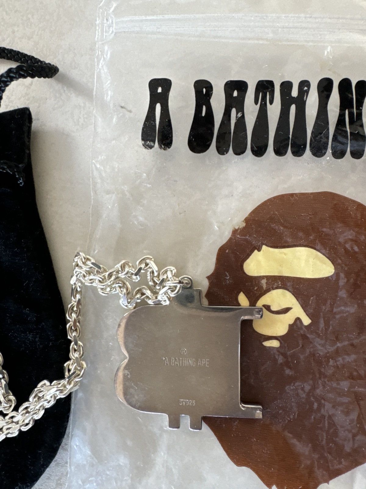 Bape Silver B Necklace Size ONE SIZE - 5 Thumbnail