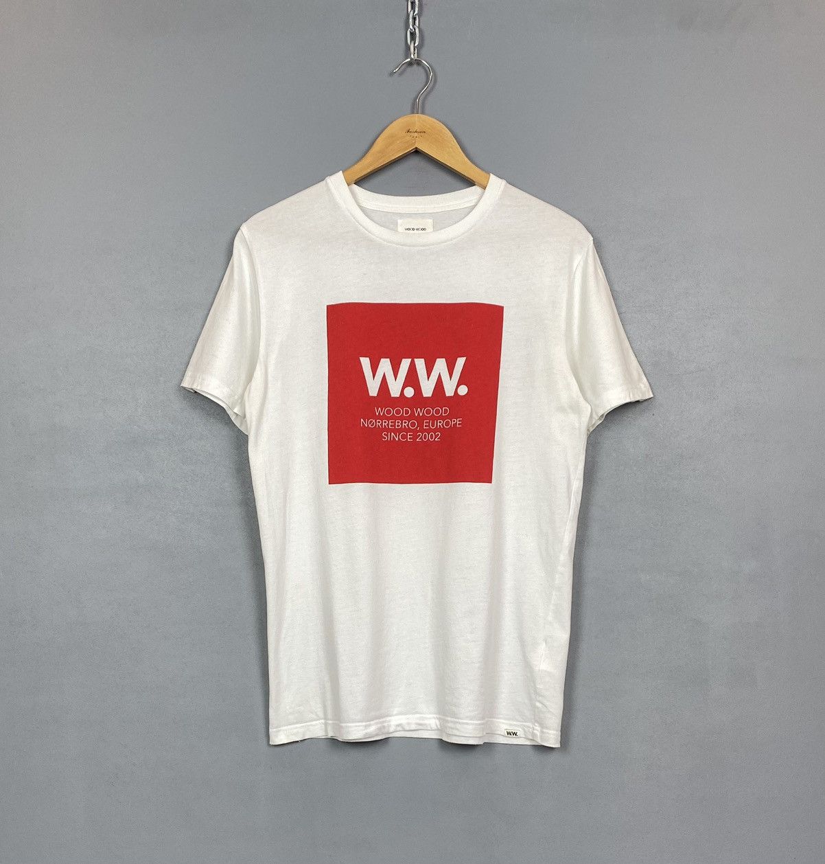 Wood Wood Wood Wood Short Sleeve T Shirt Men’s Size Small Square White Size US S / EU 44-46 / 1 - 1 Thumbnail