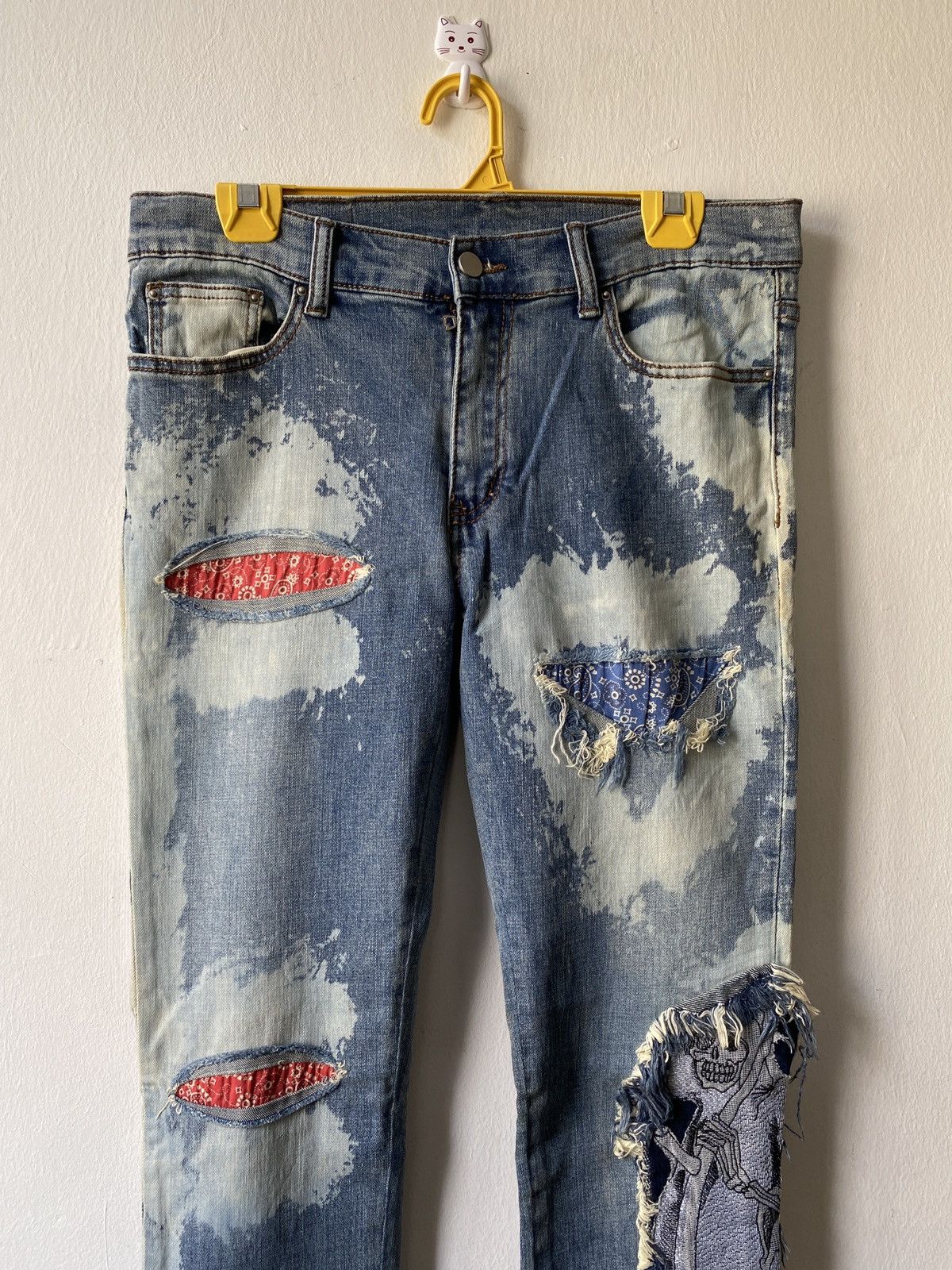 Japanese Brand × MNML Japanese Brand MNML Strechable Skinny Jeans Size US 31 - 3 Thumbnail