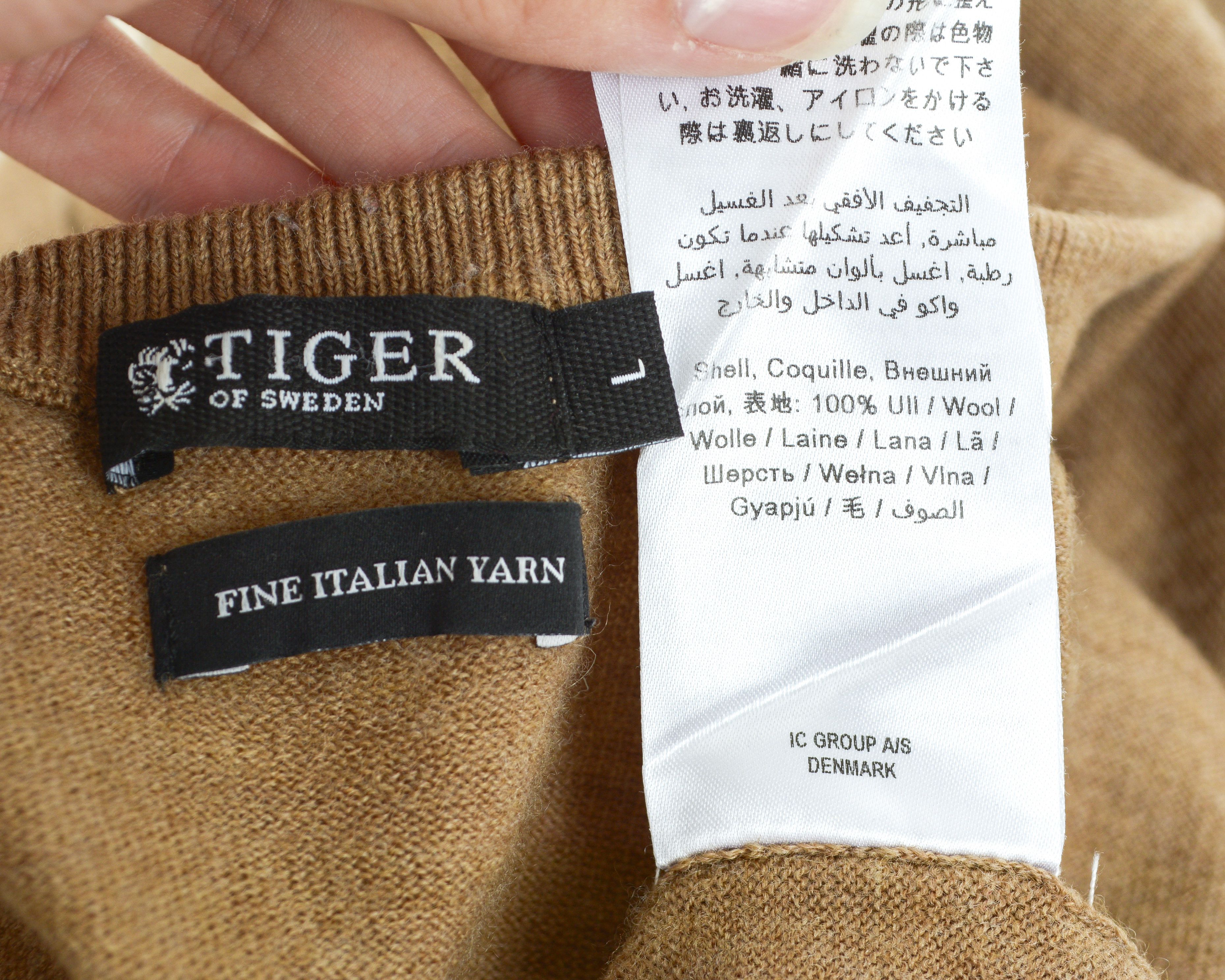 Tiger of Sweden 'RAEL' Fine Italian Wool Sweater L Pullover Jumper Brown Size US L / EU 52-54 / 3 - 5 Thumbnail