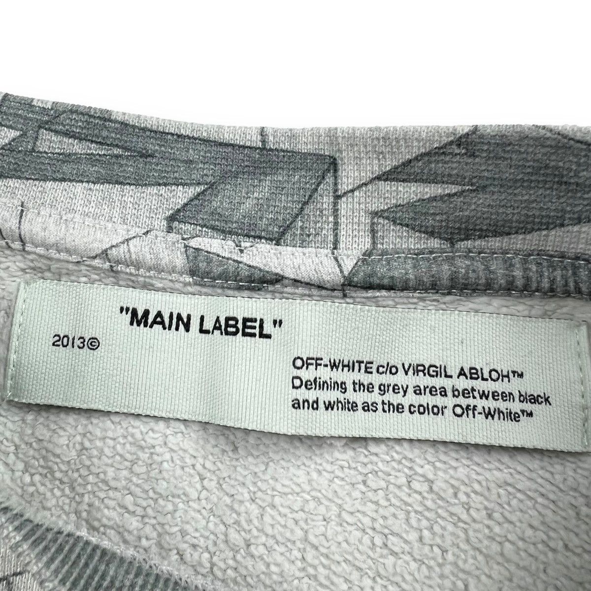 Off-White Off-White Multi Arrows Grey Sweatshirt Size US L / EU 52-54 / 3 - 5 Thumbnail