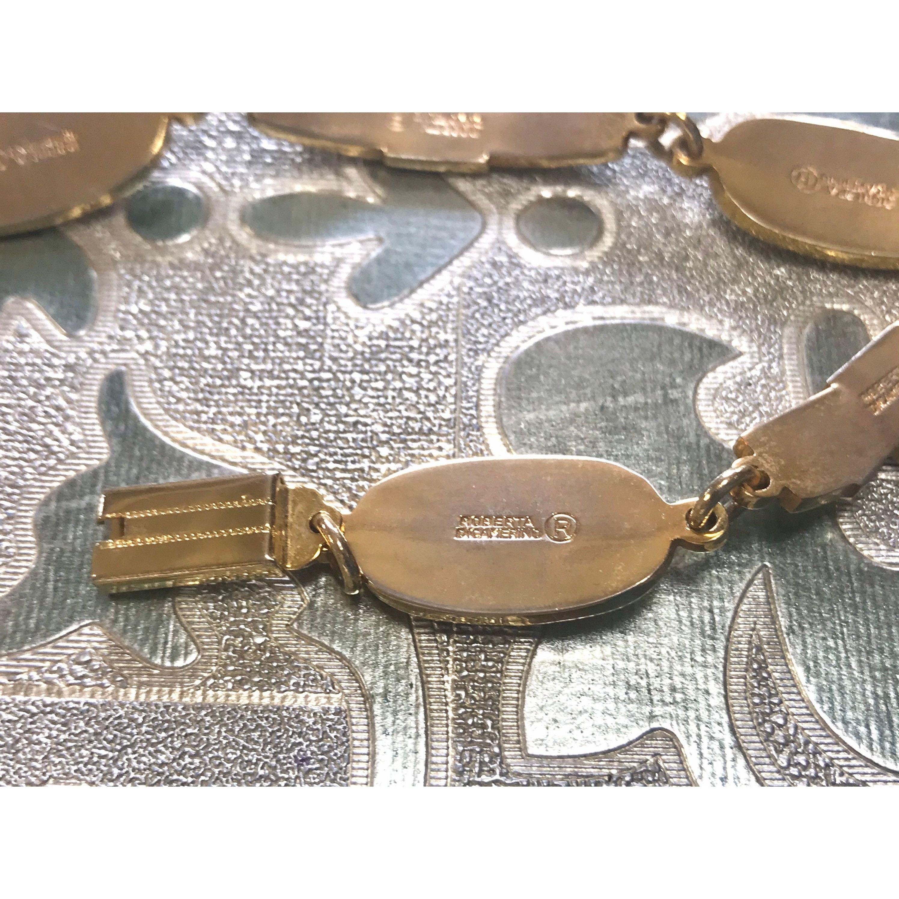 Roberta di Camerino Vintage Roberta di Camerino chain bracelet with white logo Size ONE SIZE - 6 Thumbnail