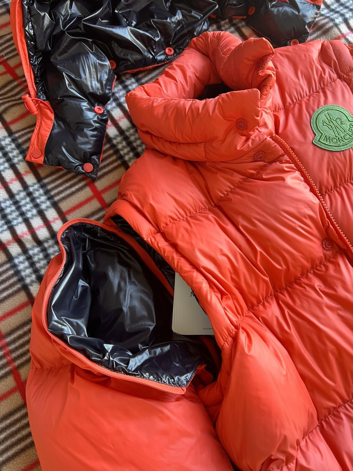Moncler L Moncler Cyclone Short Down Jacket goose orange vest 2 jn 1 Size US L / EU 52-54 / 3 - 5 Thumbnail