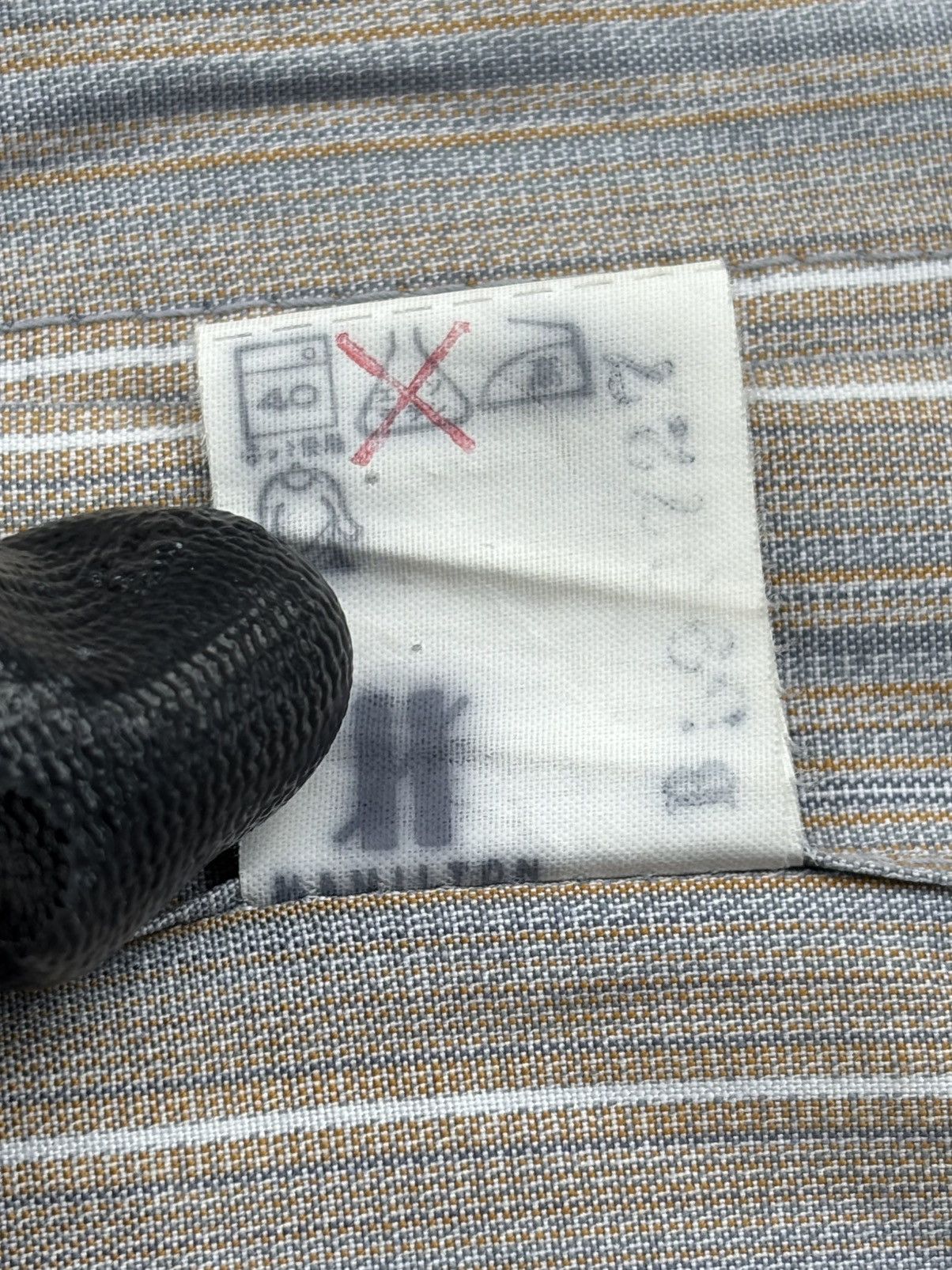Issey Miyake Vintage 90’s Issey Miyake Button-Up Grey Striped Pattern Size US L / EU 52-54 / 3 - 9 Thumbnail